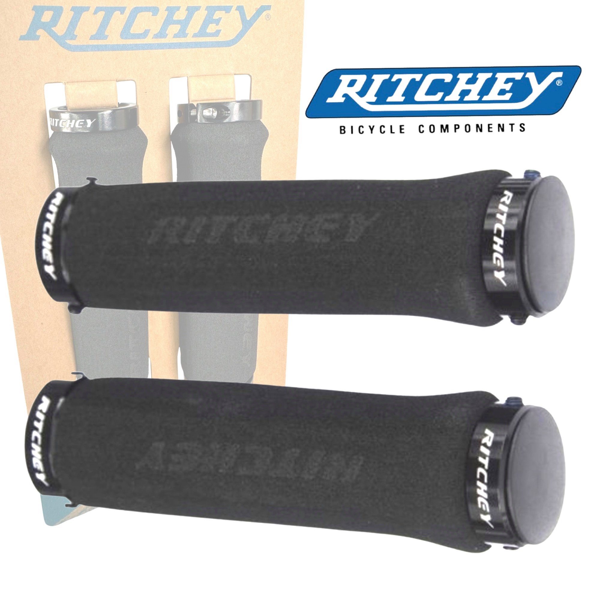 Ritchey Fahrradlenker Ritchey WCS Ergo MTB Race Eva Truegrip Lock-On Griffe 130/33mm schwarz