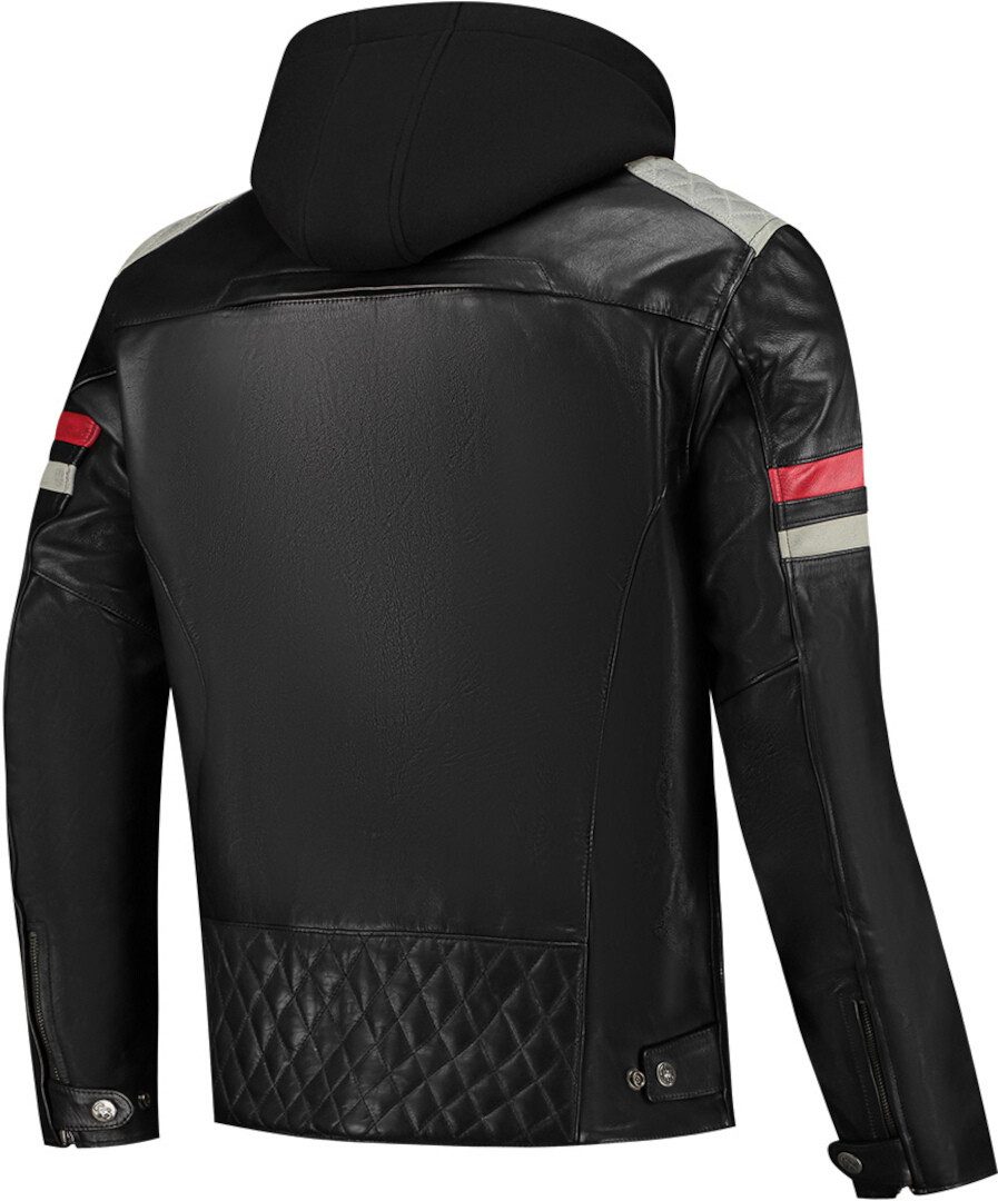 Rusty Stitches Motorradjacke Jari Hooded V2 Motorrad Lederjacke günstig online kaufen