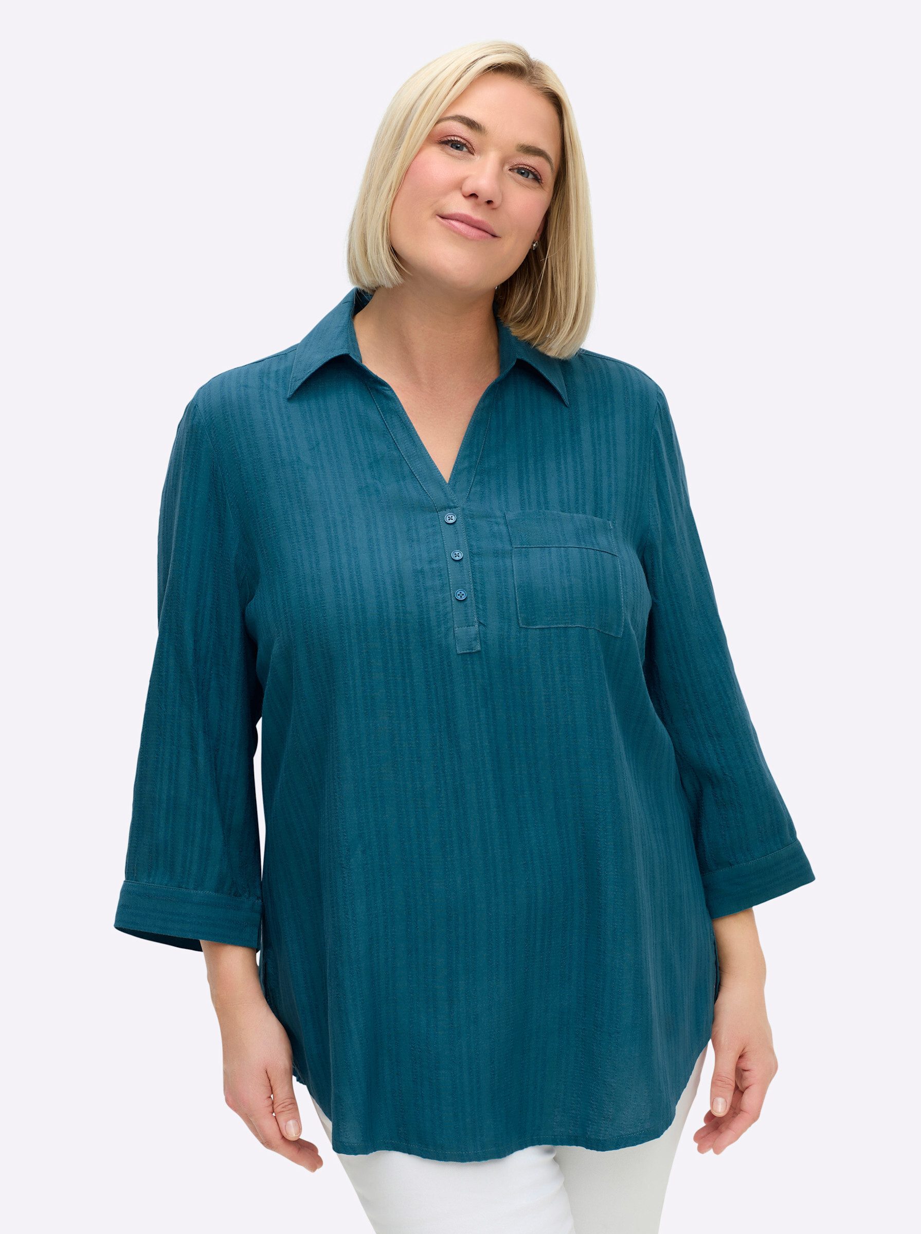 Sheego Klassische Bluse Tunika . günstig online kaufen