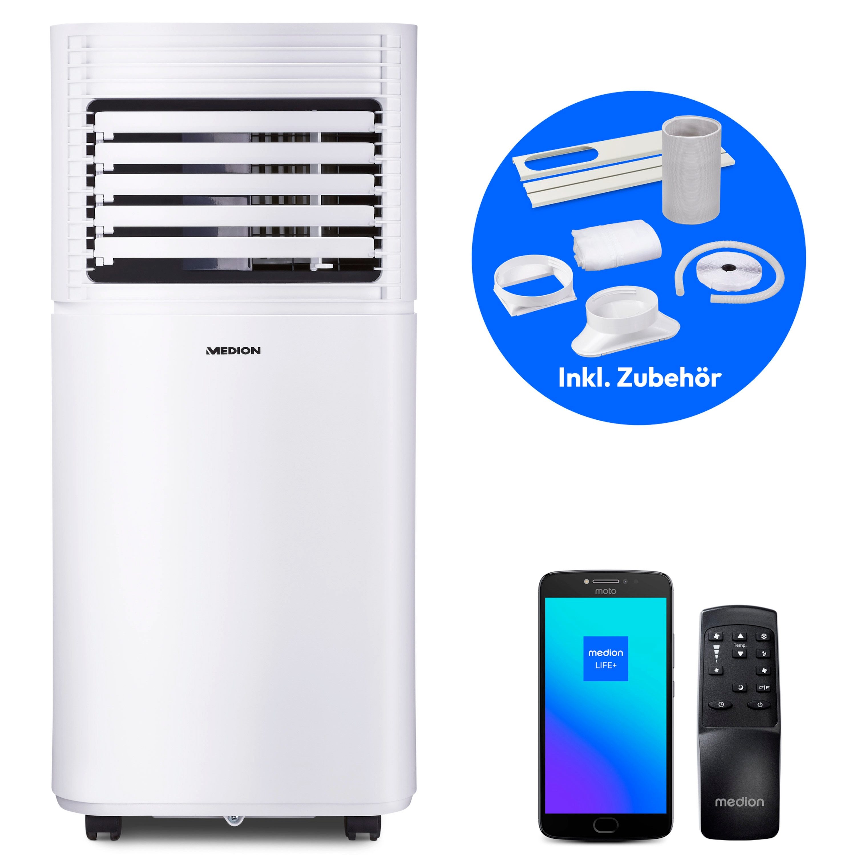 Medion® Klimagerät LIFE P701 MD37672, 7000 BTU, mobil, bis 25m², App- und S günstig online kaufen