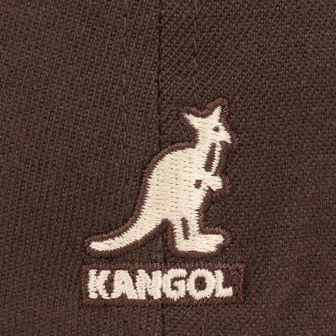 Kangol Flat Cap Schirm (1-St) braun Gatsbymütze mit