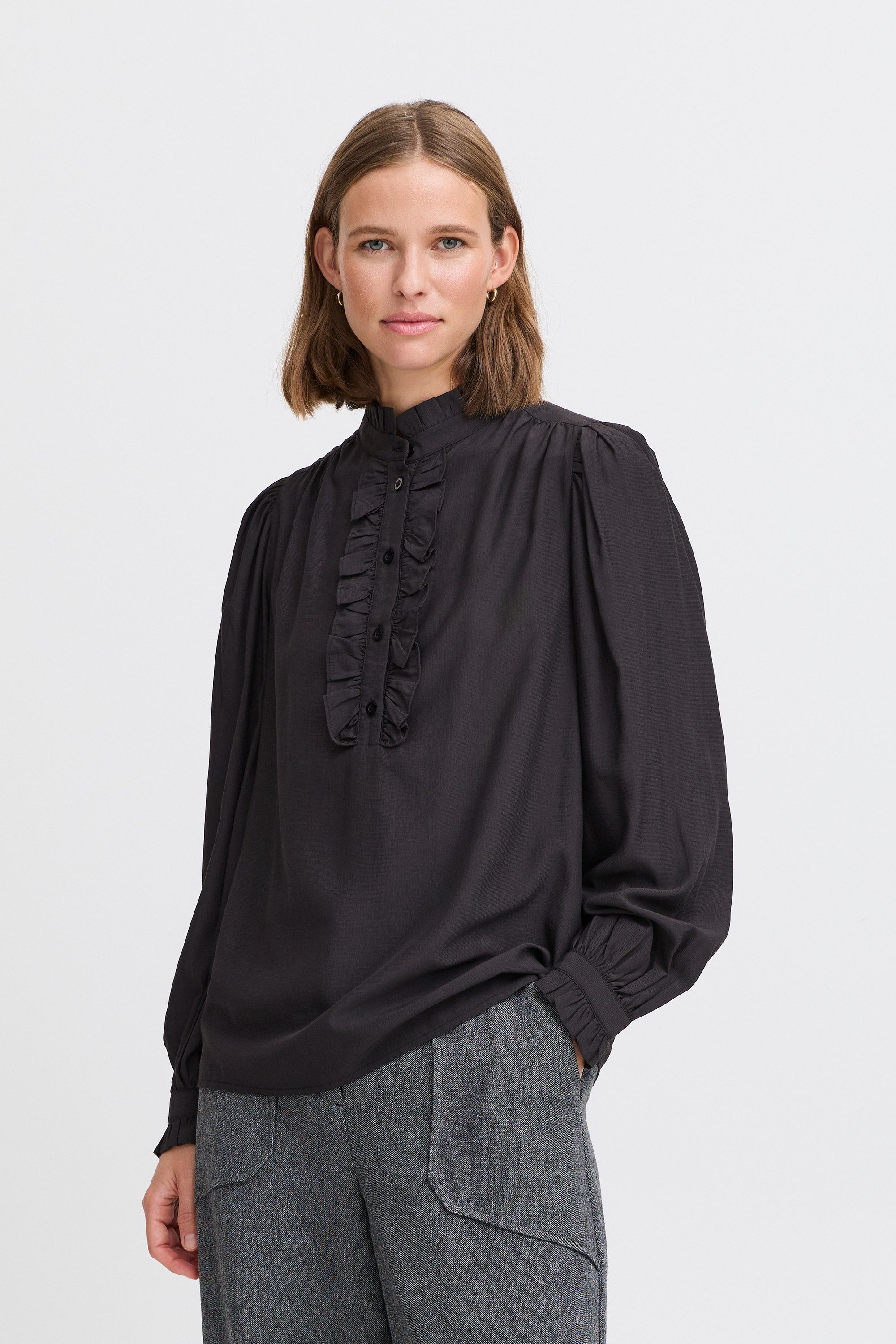 b.young Kurzarmbluse Kurzarm-Bluse BYFENJA
