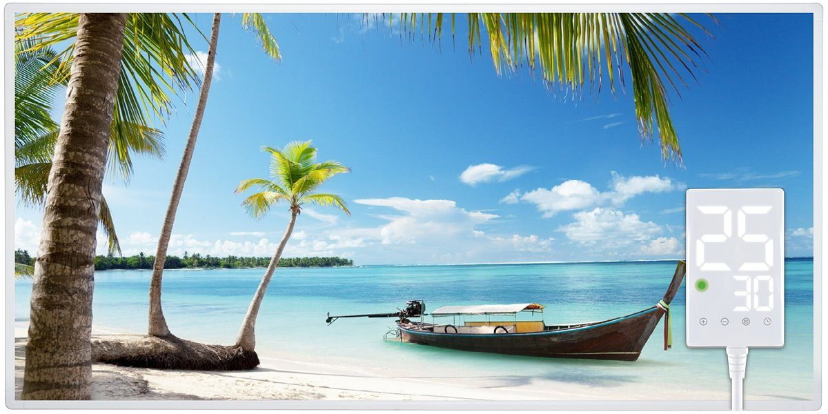 Heidenfeld Infrarotheizung HF-HP105 Strand 3 Elektroheizung mit Thermostat, günstig online kaufen