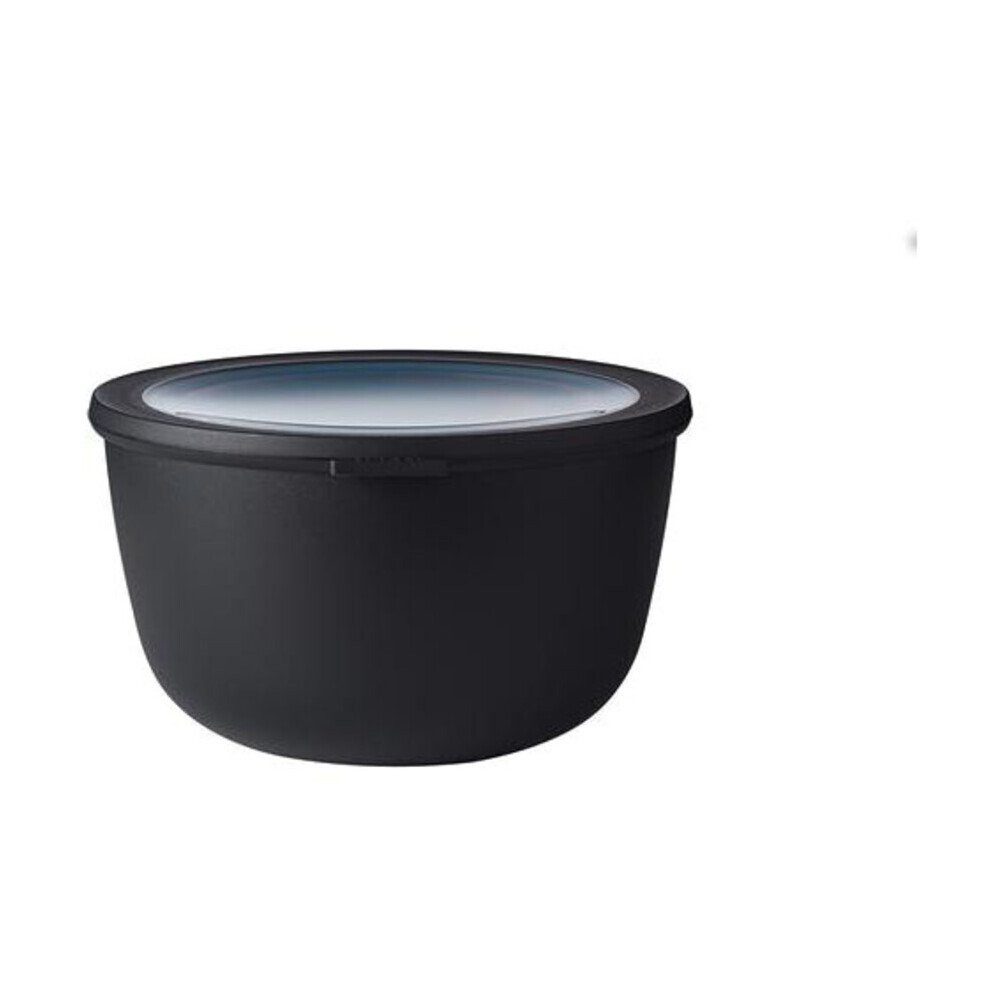 Mepal Schüssel Multischüssel 3,0 l Cirqula nordic black, Polypropylen, TPE, Multischüssel, 3 l, Polypropylen, schwarz