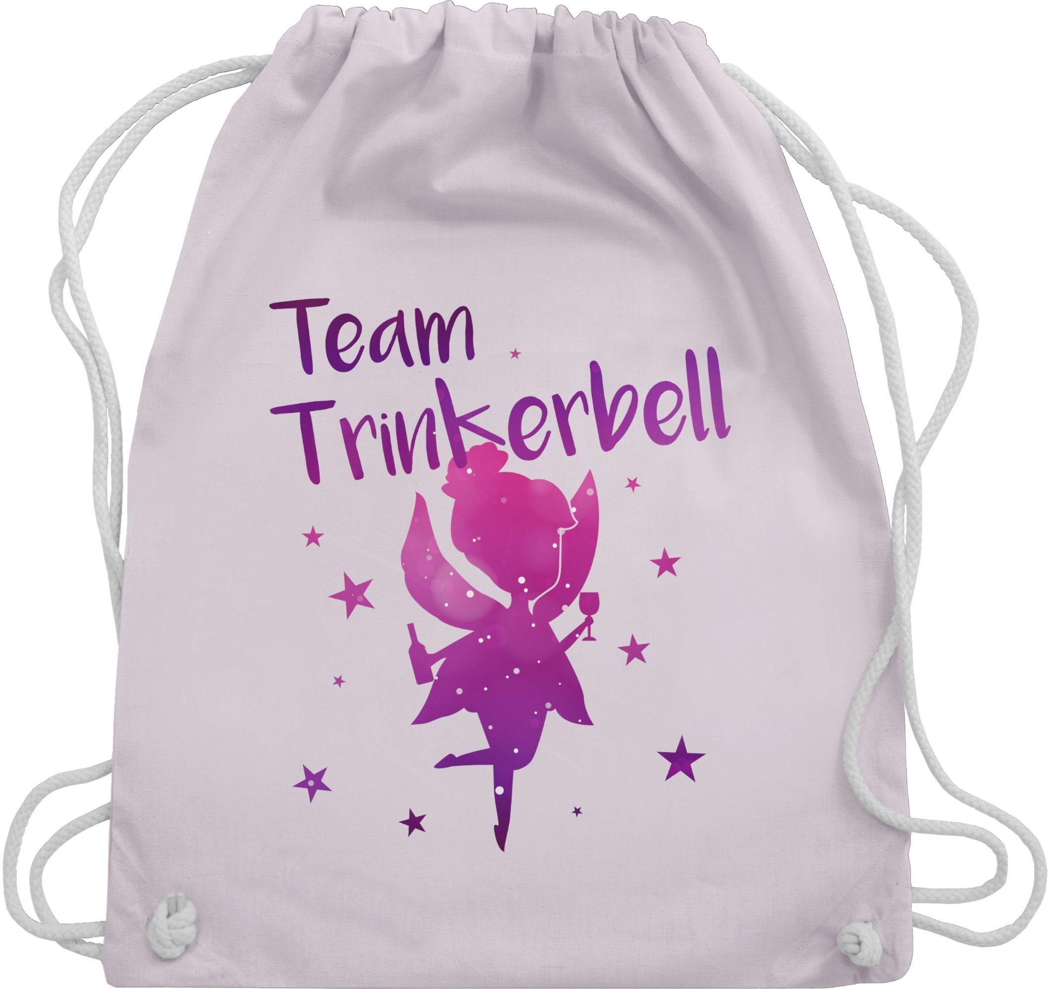 Shirtracer Turnbeutel Team - Trinkerbell, JGA Junggesellenabschied Frauen