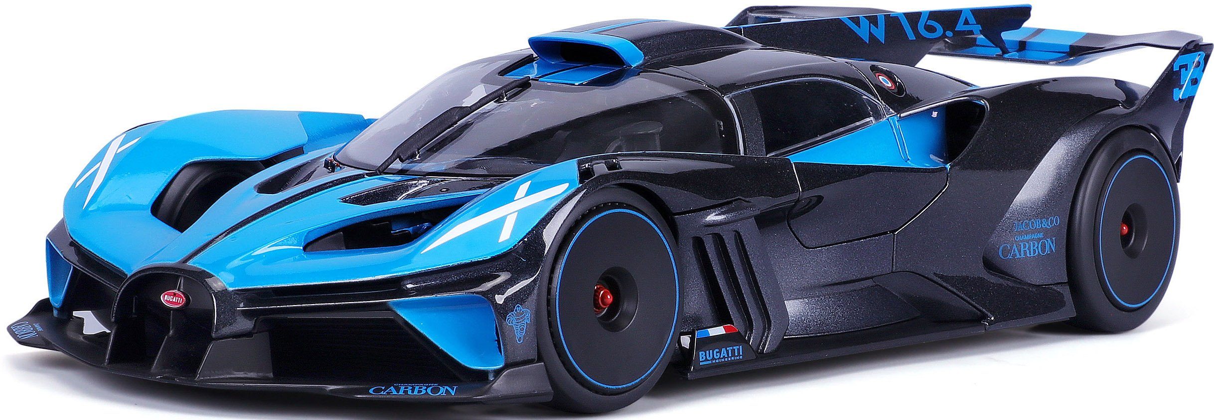 Bburago Sammlerauto Bugatti Bolide, blau, Maßstab 1:18