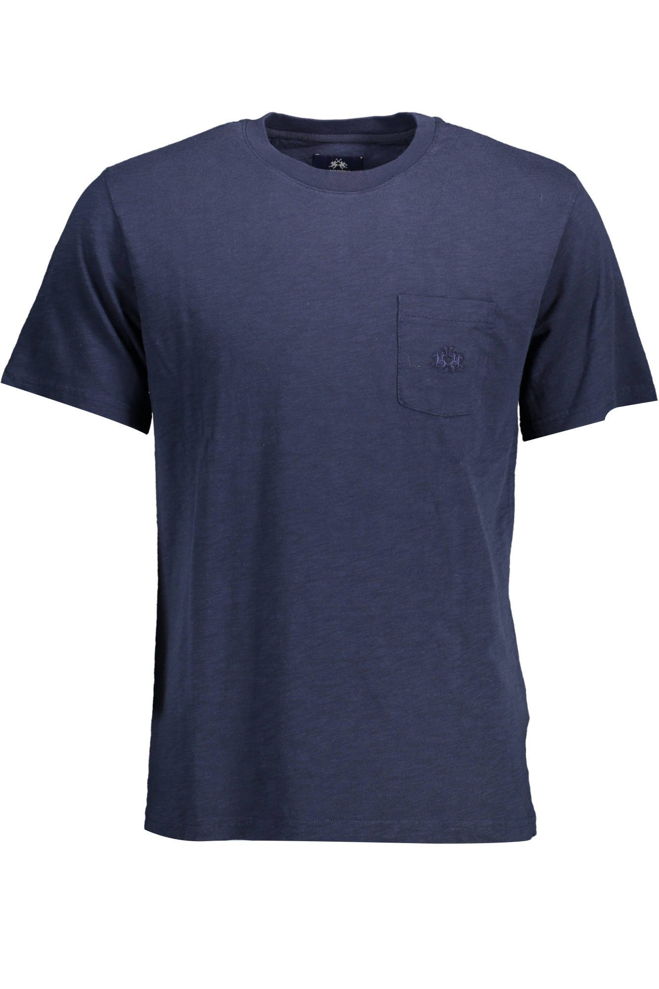 La Martina T-Shirt Herren Kurzarm T-Shirt in Blau - Stickerei &
