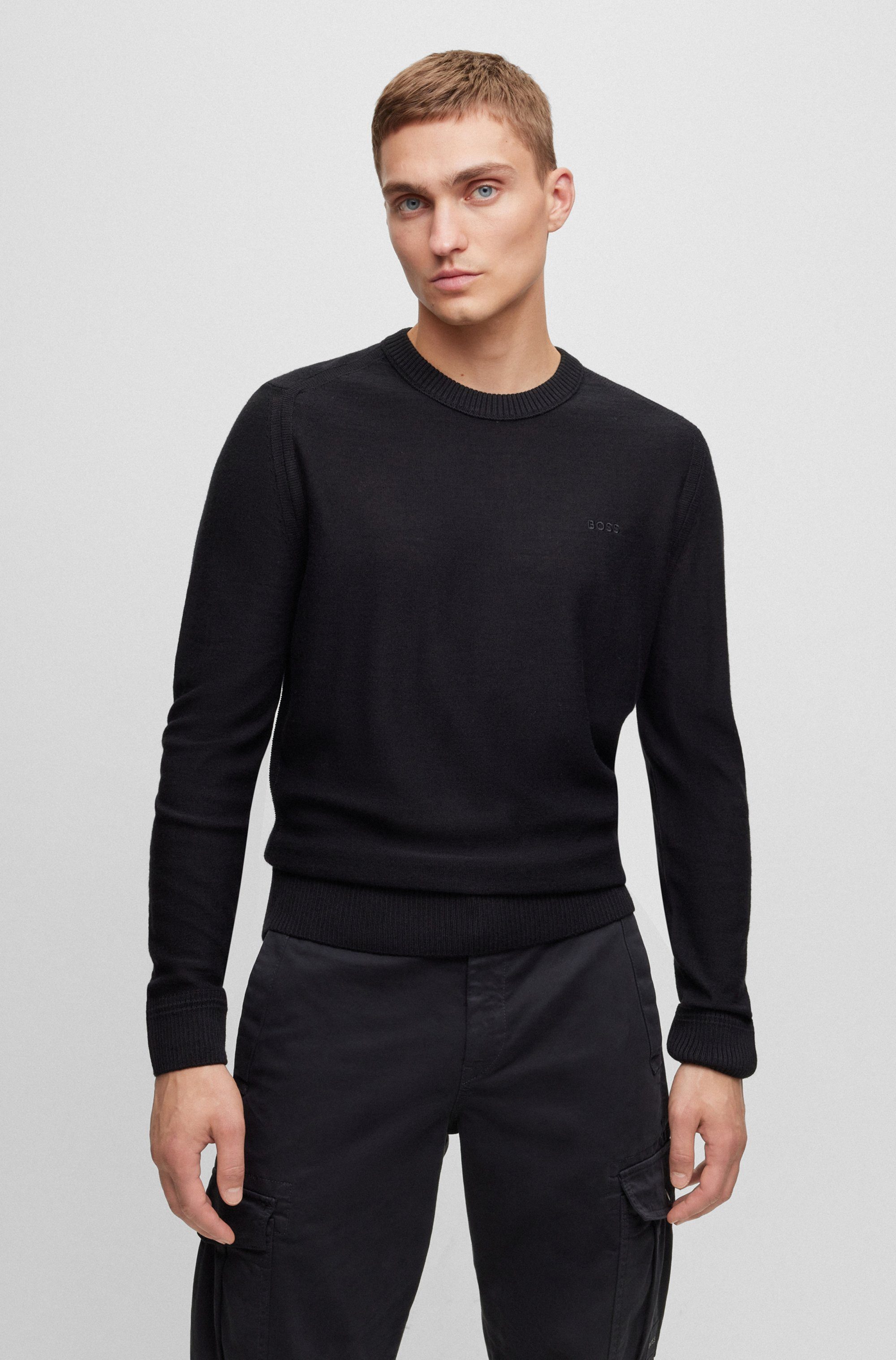 BOSS ORANGE Strickpullover Avac mit Schurwolle günstig online kaufen