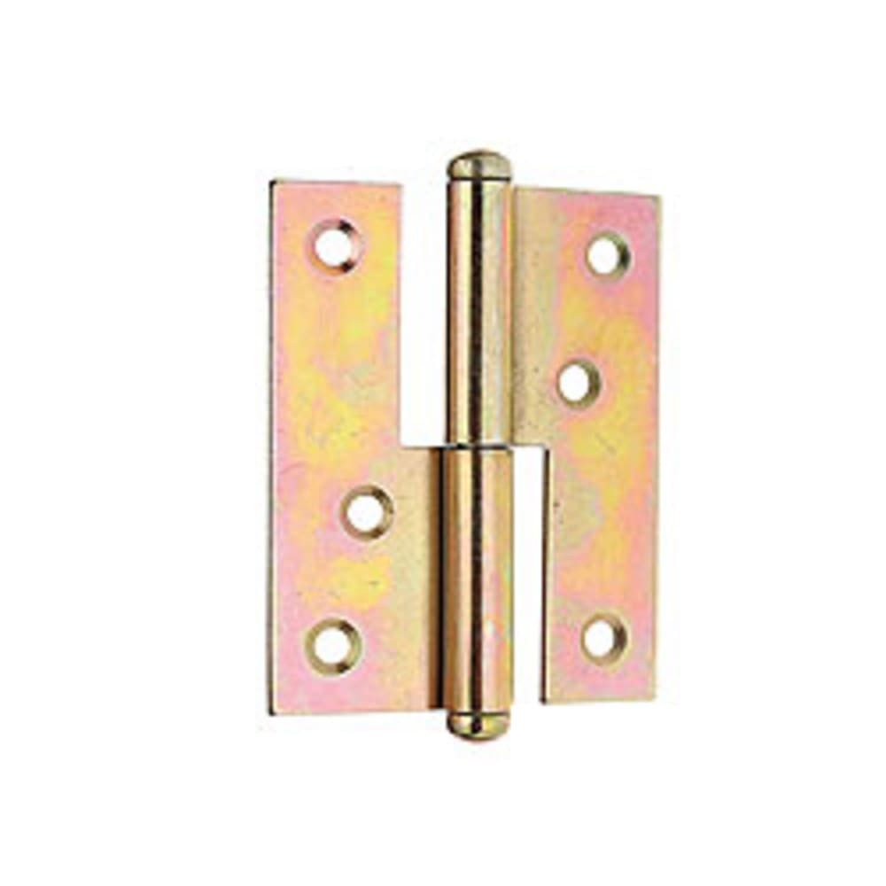 Möbelbeschlag Aushebescharnier, verzinkt, links, 80x65x1,8 mm -
