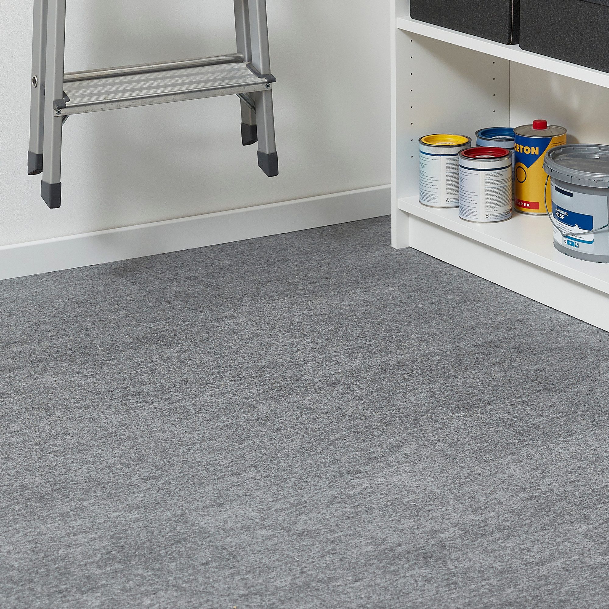 Andiamo Teppichfliese Skandi, selbstklebend, Gesamthöhe 4 mm, rechteckig, 40x40 cm, 25 Stück (4 qm), 50 Stück (8 qm) oder 100 Stück (16 qm)