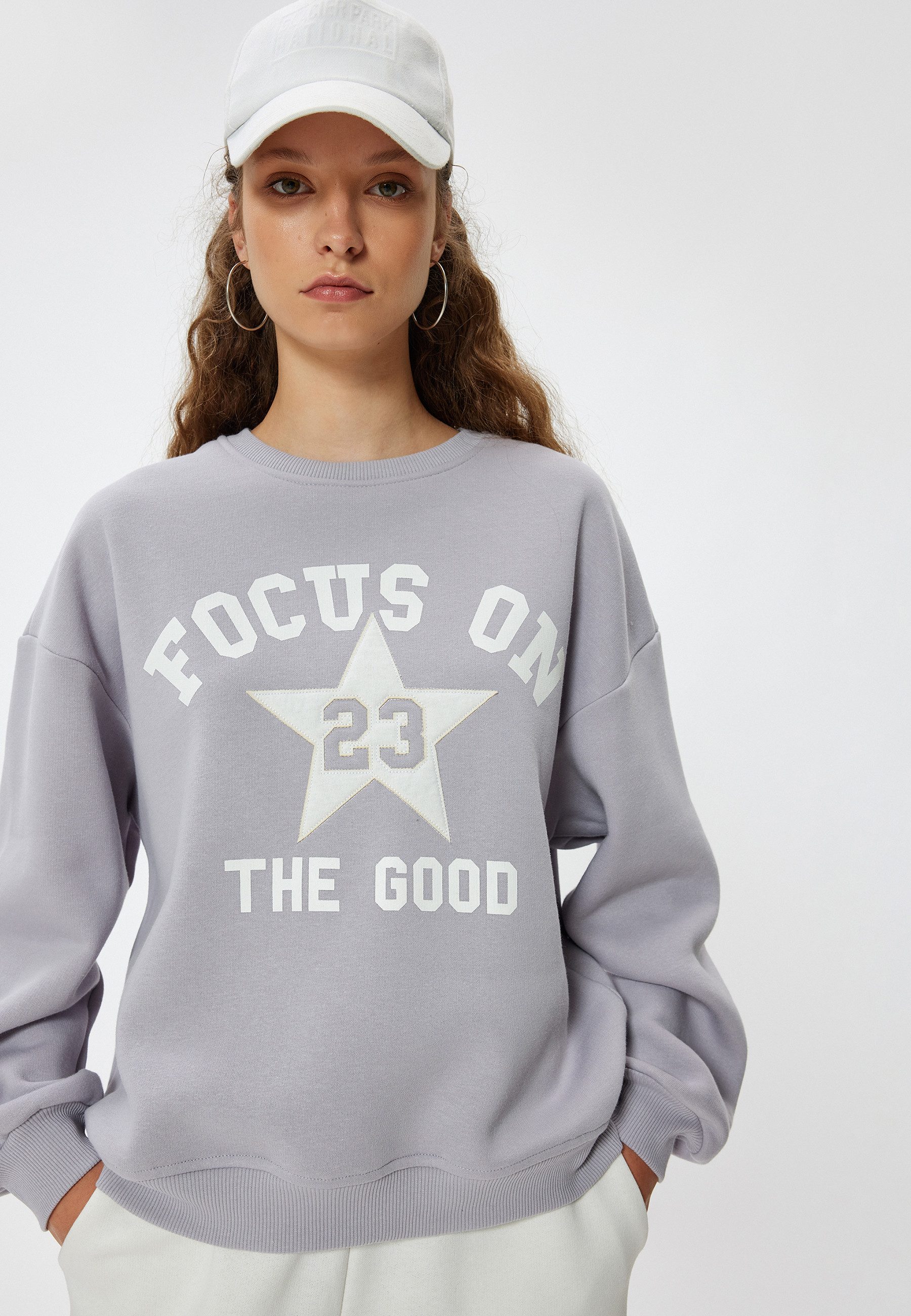 Koton Sweatshirt Rundhalsausschnitt Mit Aufdruck