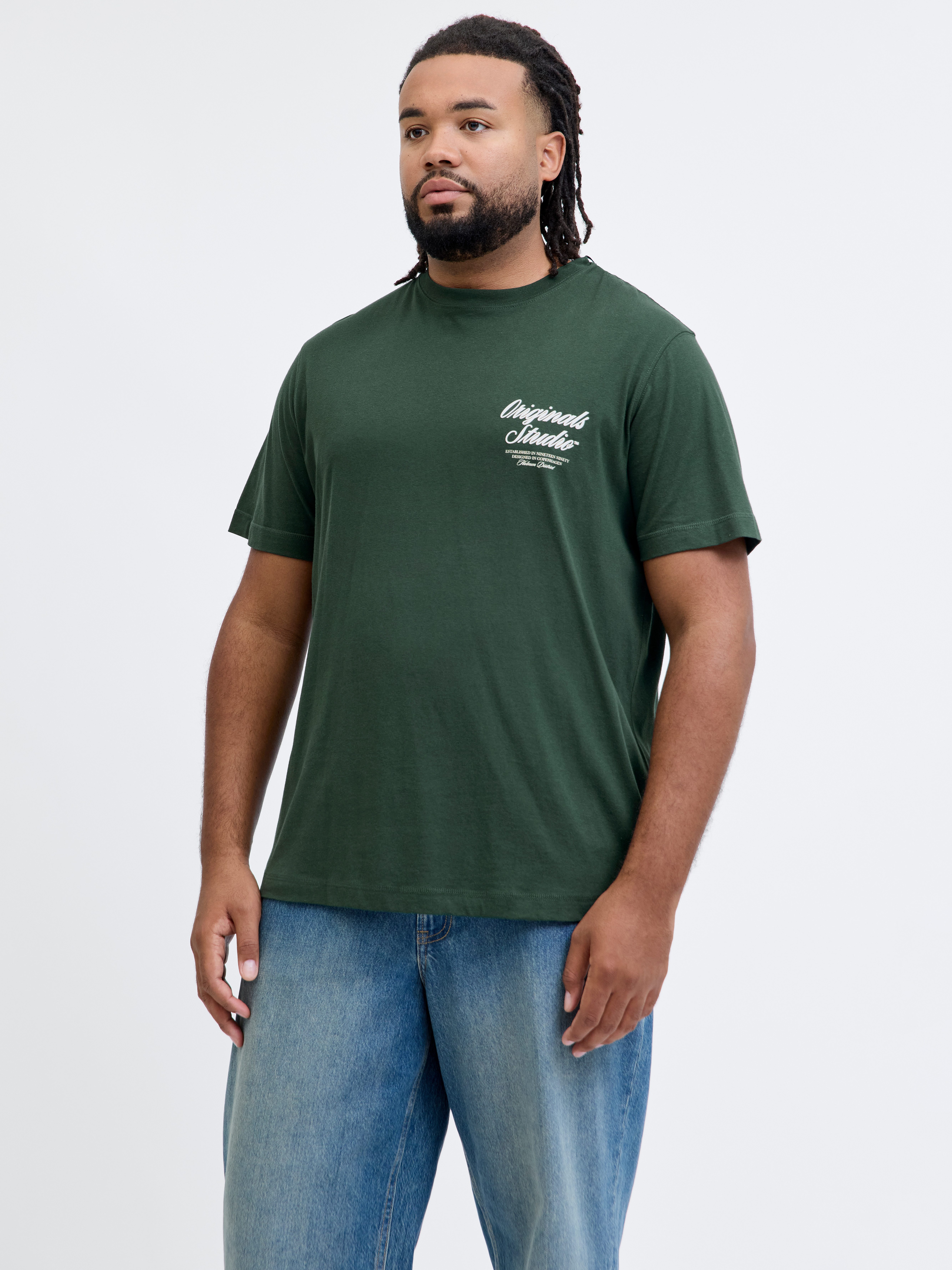 Jack & Jones PlusSize Kurzarmshirt JORNORREBRO TYPO TEE SS CREW NECK PLS Ba günstig online kaufen