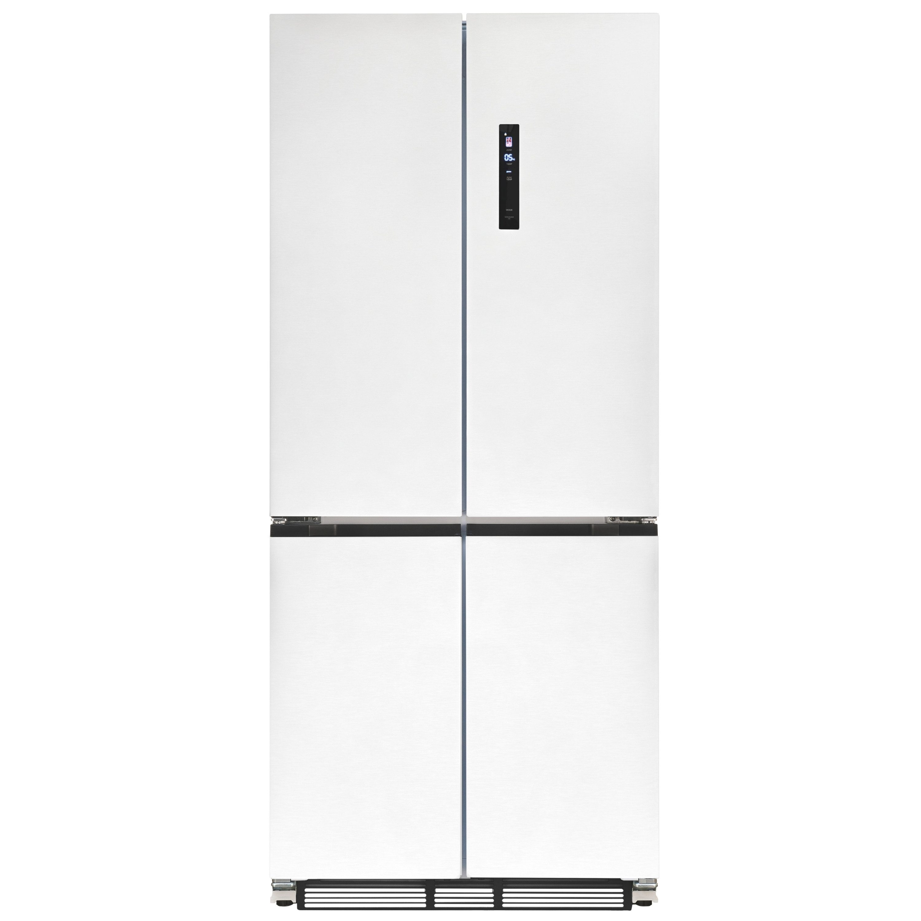 exquisit Multi Door EMD470-170-200E inoxlook-weiss, 193 cm hoch, 84 cm breit, Nie mehr abtauen – No-Frost & Umluft für perfekte Kühlung
