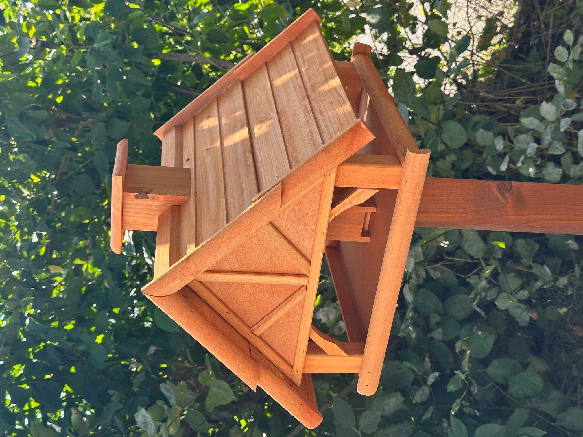 ELMATO Vogelhaus Elmato 10884 Blockhaus Vogelhaus Alpenglück, 50x50x38 cm ohne Ständer