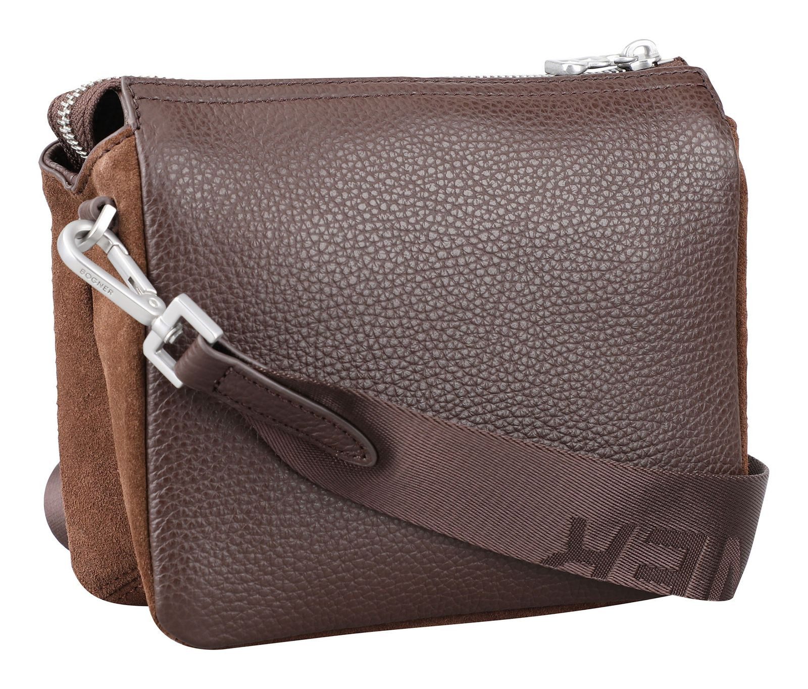 BOGNER Schultertasche Gulia Shoulderbag, aus echtem Rindsleder