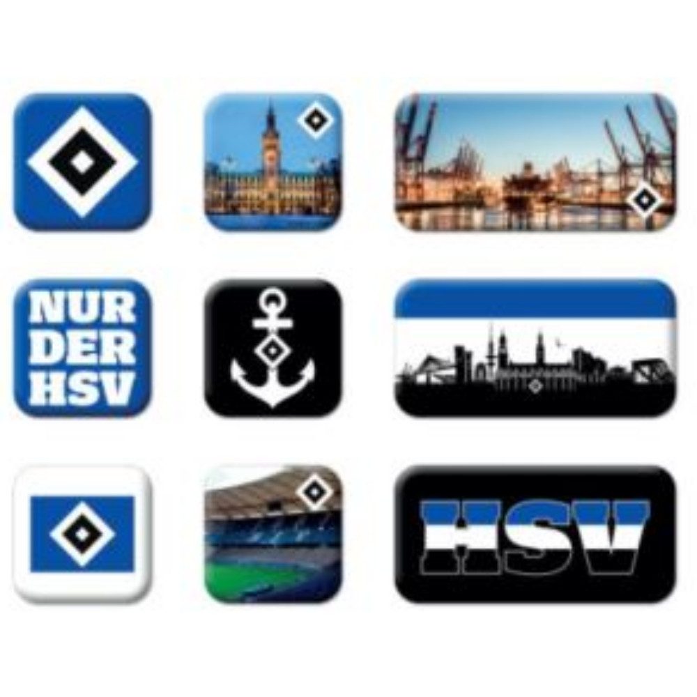 VertriebsArena GmbH Magnet HSV Magneten 9er Set "Nur der HSV"