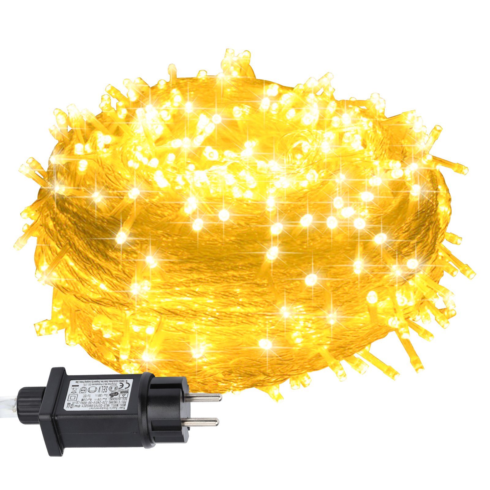 Clanmacy LED-Lichterkette LED Lichterkette Weihnachtsdekoration für Garten, Wasserdicht