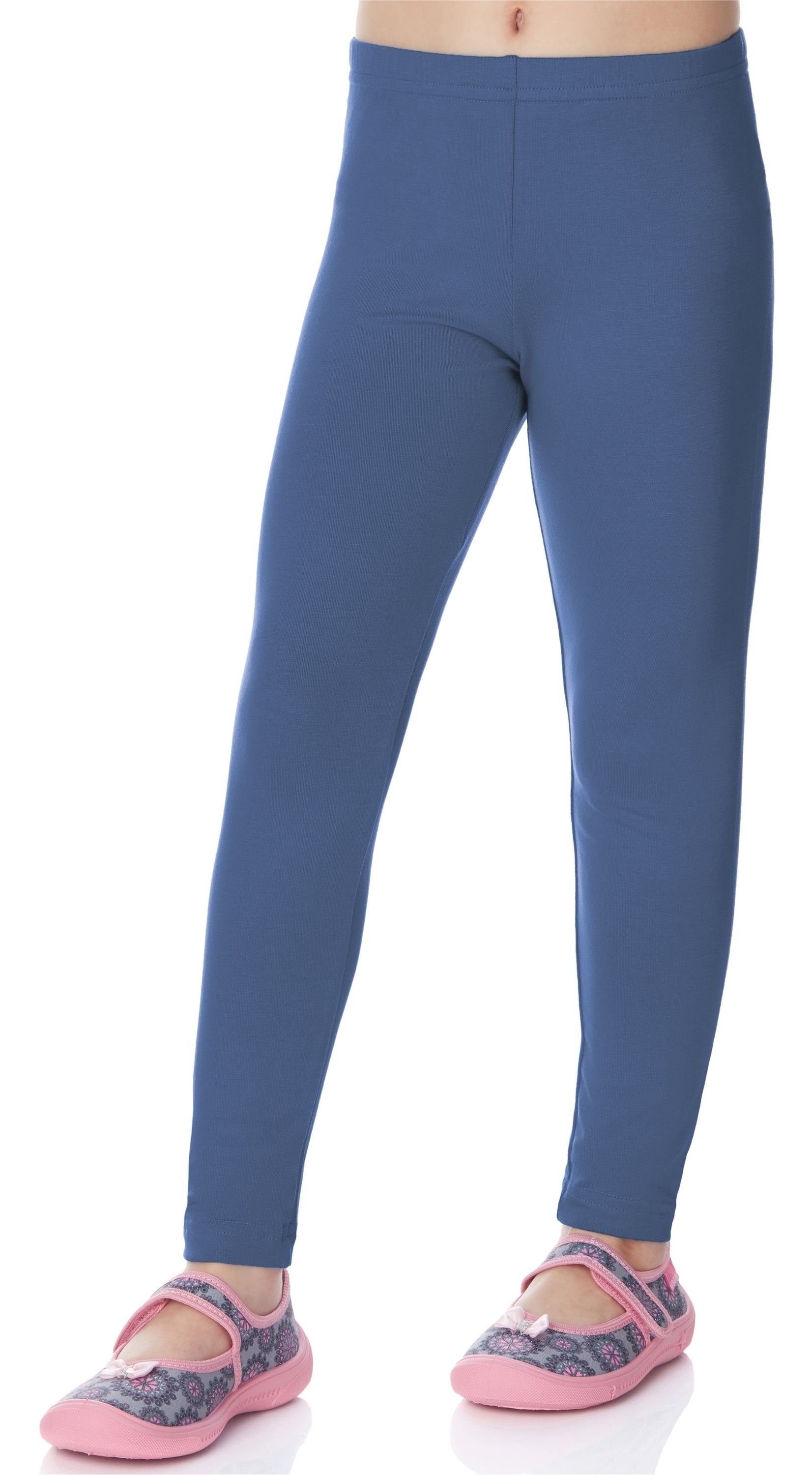 Merry Style Leggings Mädchen (1-tlg) MS10-130 aus Lange elastischer Viskose Jeans Bund Leggings