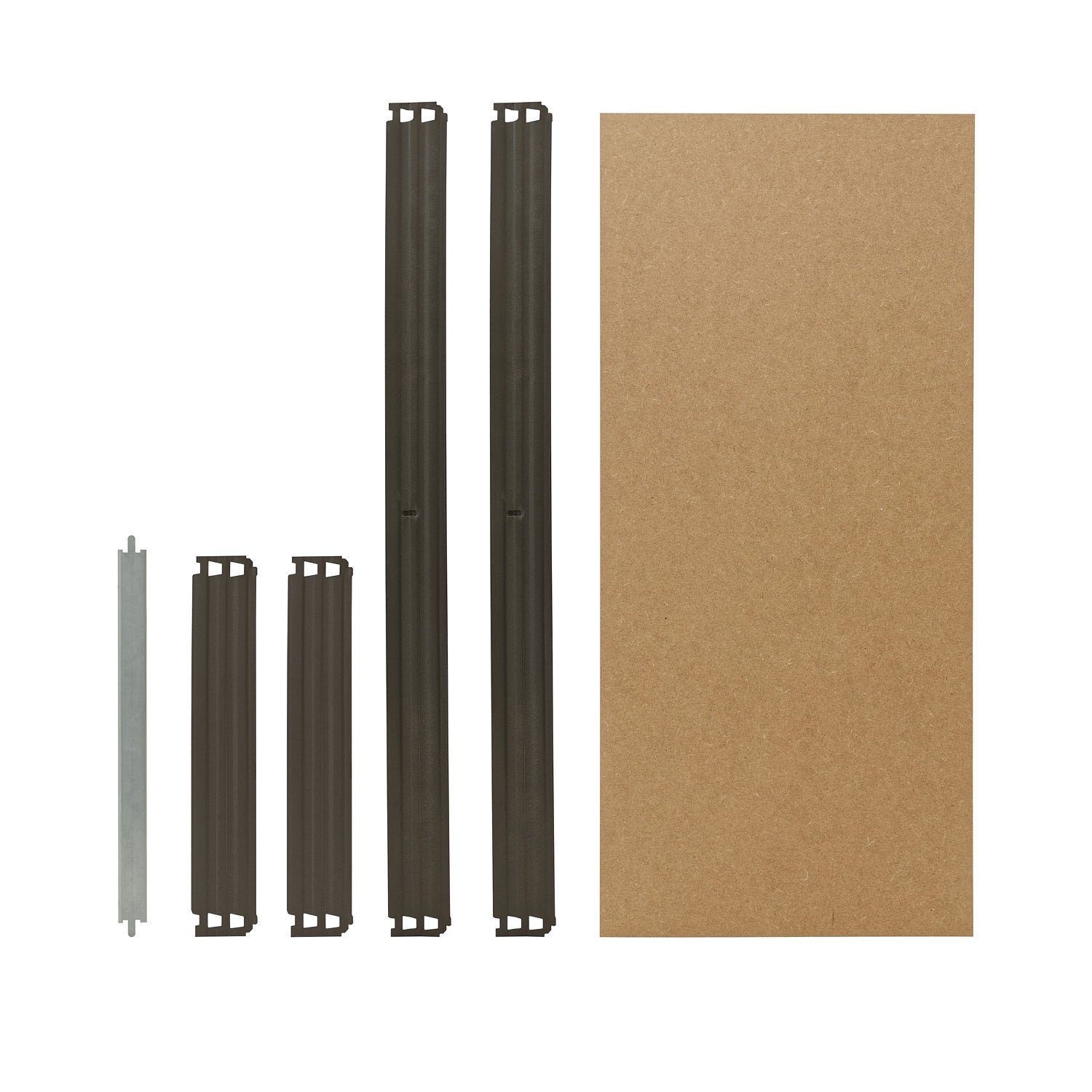 23x60 zusätzliche Steckregale PROFI, Schwerlastregal für für Komplettes in cm shelfplaza Fachböden Schwerlastregale HDF-Fachboden, Fachboden-Set grau,
