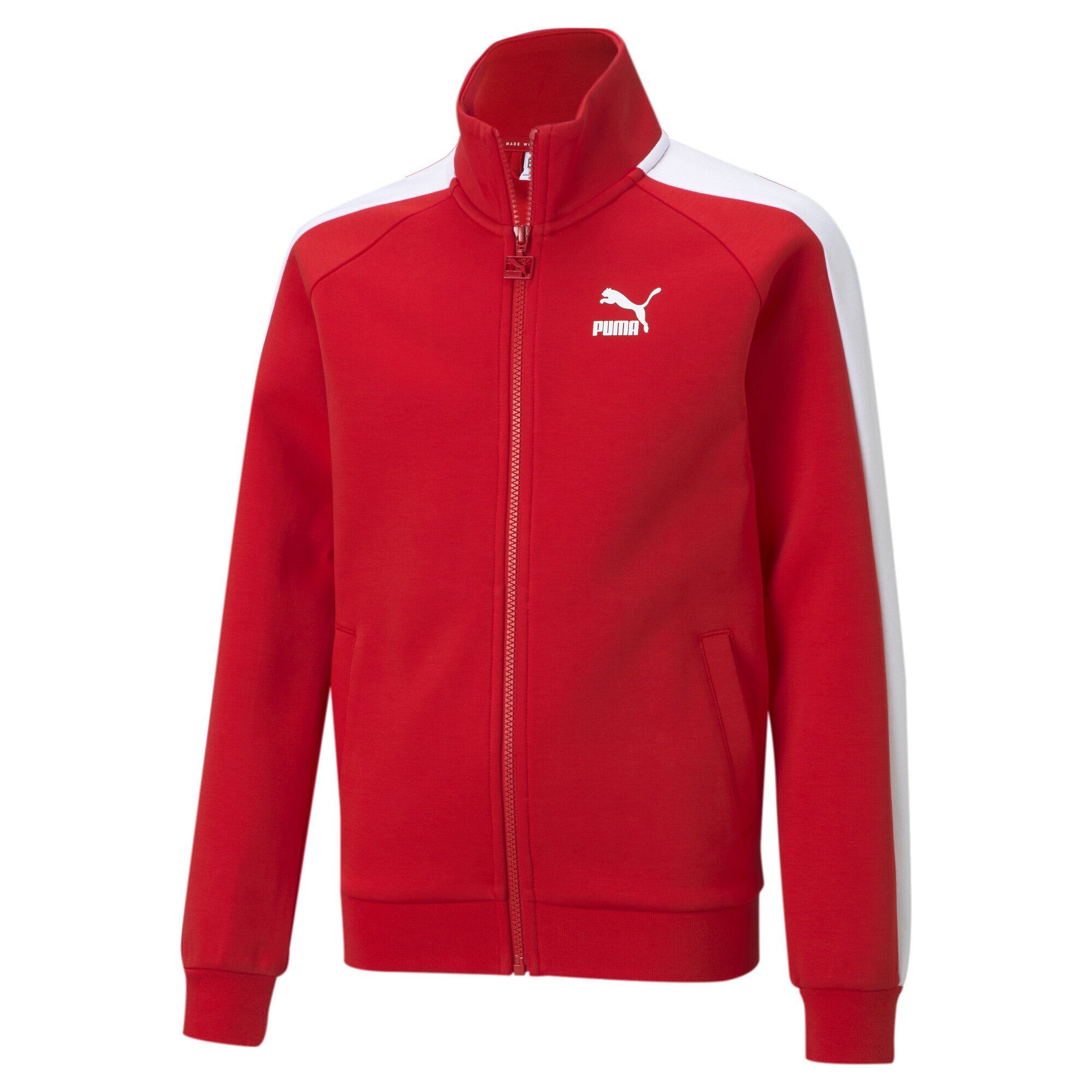 Risk Red Iconic T7 Sweatjacke PUMA Jungen Trainingsjacke High