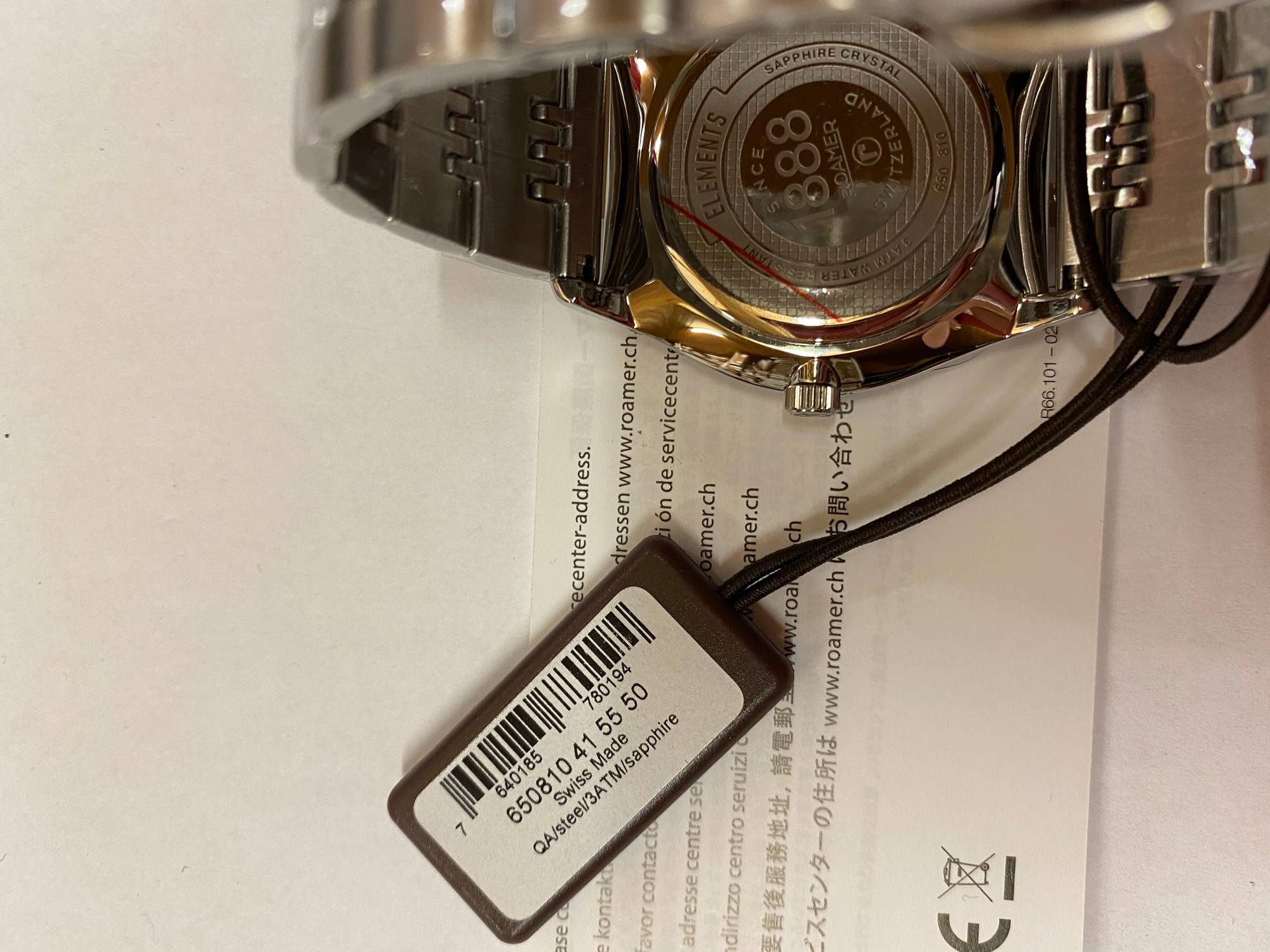 Roamer Schweizer Uhr Elements