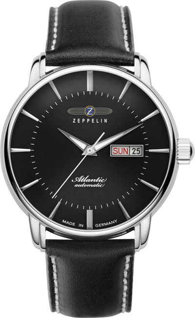 ZEPPELIN Automatikuhr Atlantic Collection, 8466-2, Armbanduhr, Herrenuhr, Leuchtzeiger, Made in Germany