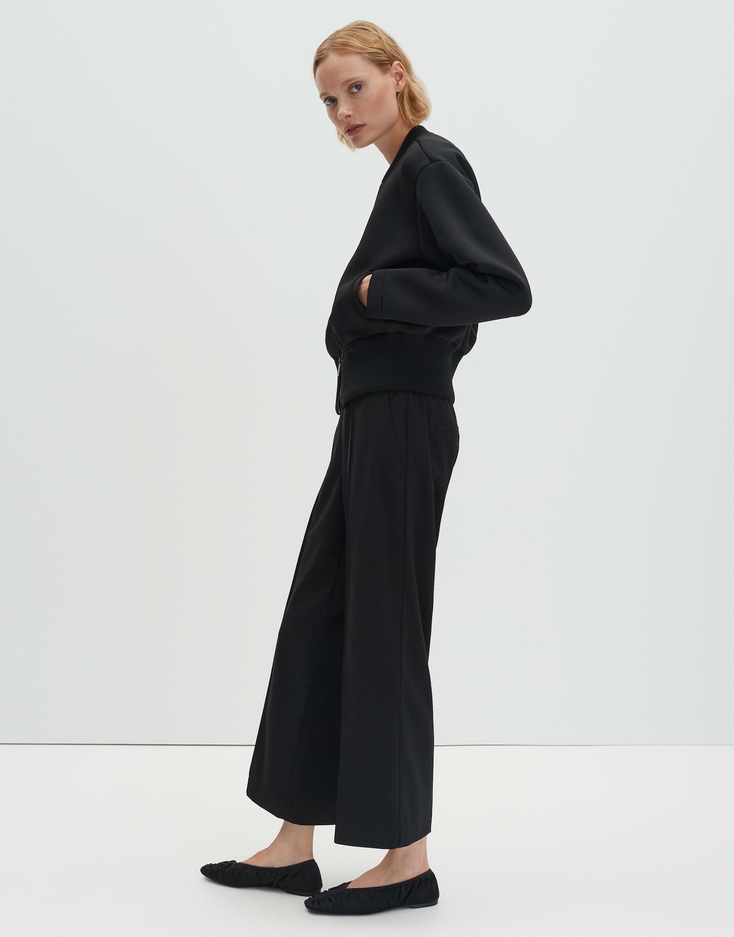 someday Schlupfhose CHARLIE CROPPED WIDE Leg Pants mit Viskosemix weiter, gerader Beinverlauf, pflegeleicht