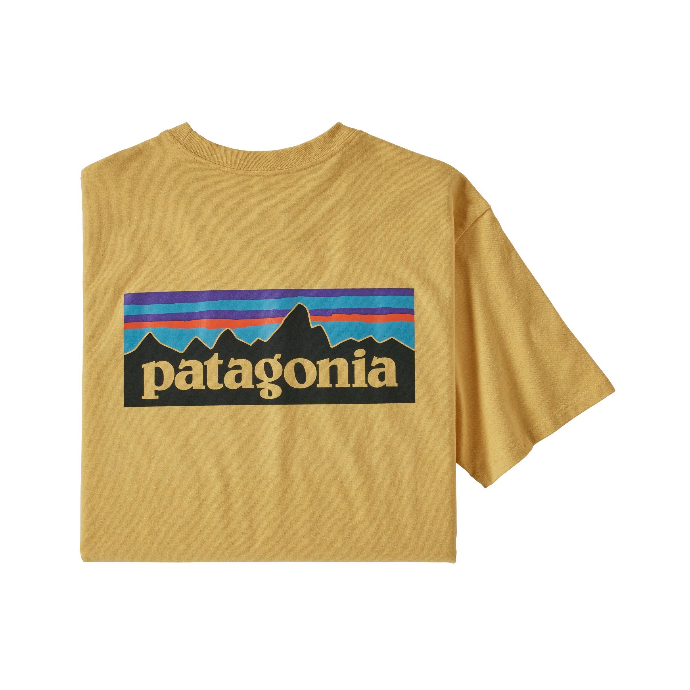 Patagonia T-Shirt Adult Patagonia plume Logo P-6 Herren grey T-Shirt Responsibili-Tee