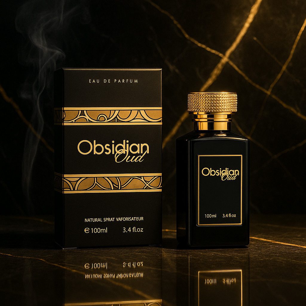 Attar & Co London Eau de Parfum Obsidian Oud Classic & Intense Unisex, Safran, Patchouli, Holz 100 ml, 1-tlg., Hergestellt in England, Orientalisch Holzig Duft