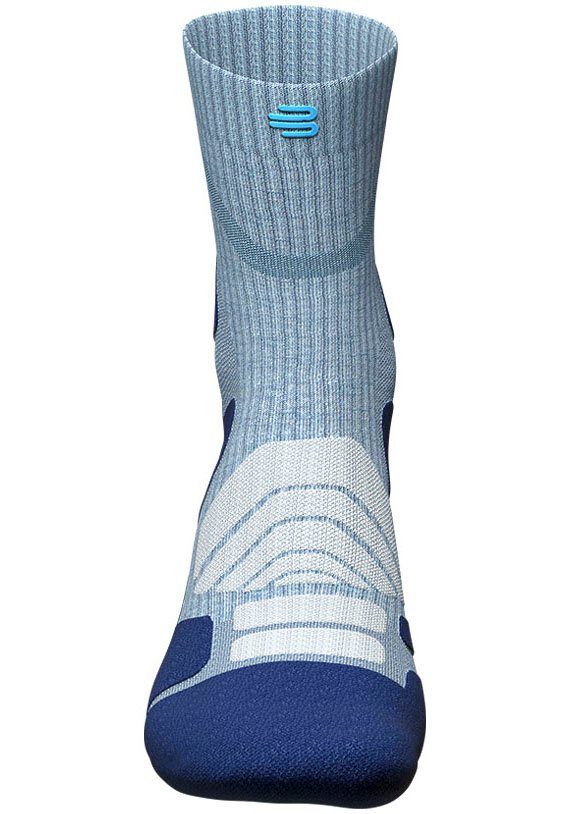 Bauerfeind Sportsocken Outdoor Merino Mid Cut Socks, Women mit hohem Merinowollanteil, atmungsaktiv, wärmend