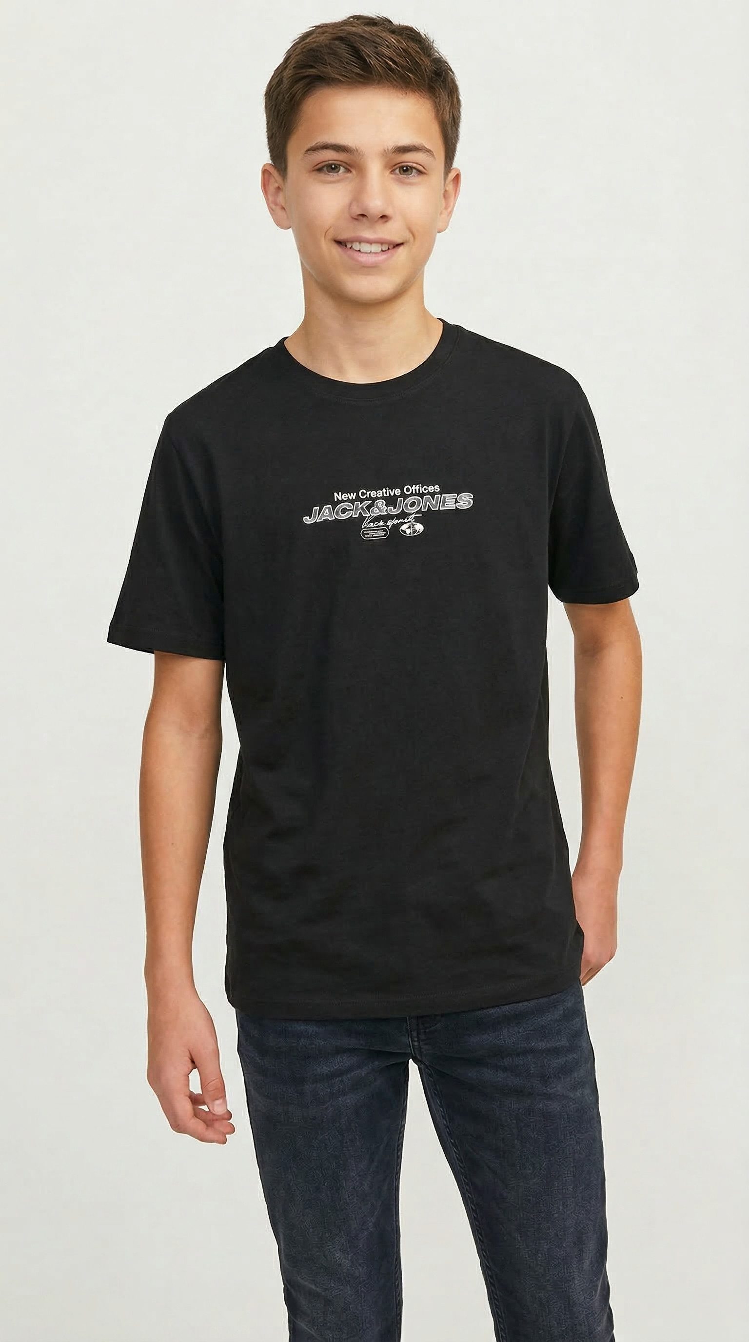 Jack & Jones Junior T-Shirt JCOMINERAL SMALL FRONT PRINT TEE SS JNR