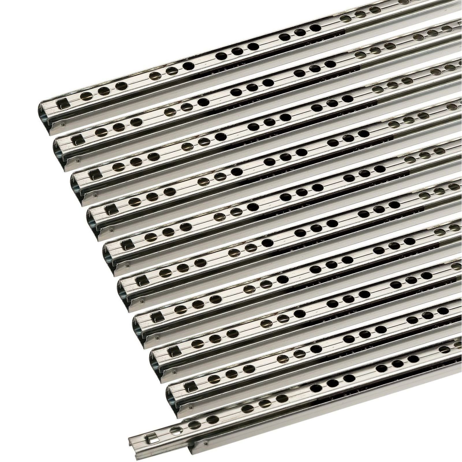 SO-TECH® Auszug Teilauszug H: 17 mm / L: 182 mm (10 St), Schubladenschienen Teilauszug Rollen Kugelführung