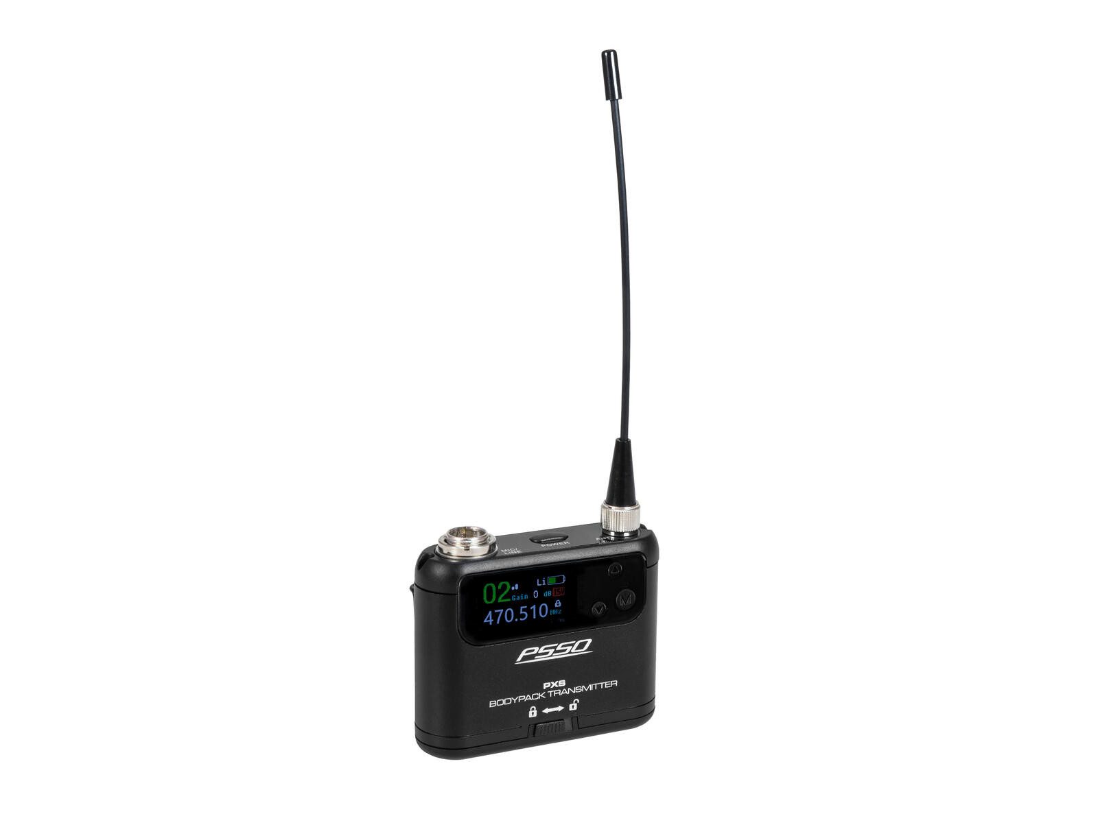 PSSO Mikrofon PSSO PXS Mini-Taschensender 470-510 MHz