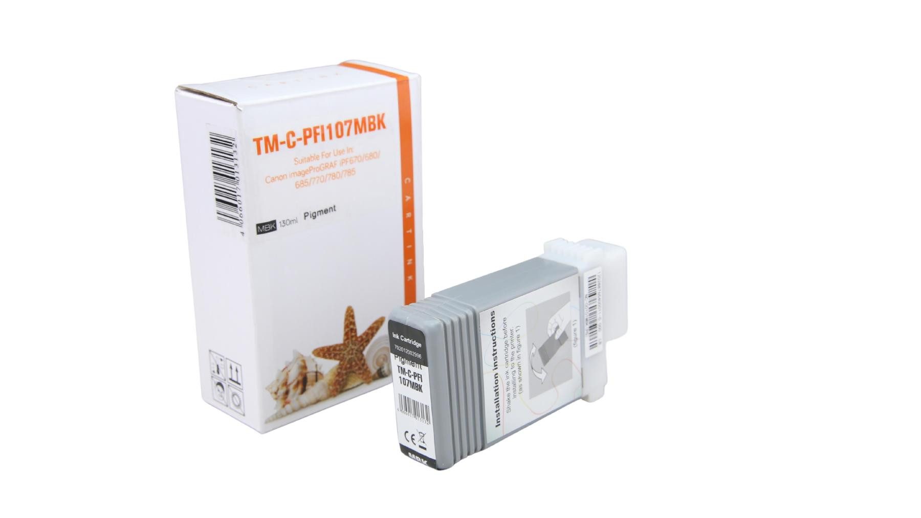 Supplies Germany PFI-107 MBK / 6704B001 Tintenpatrone (1-tlg., Tintenpatrone schwarz matt schwarz)