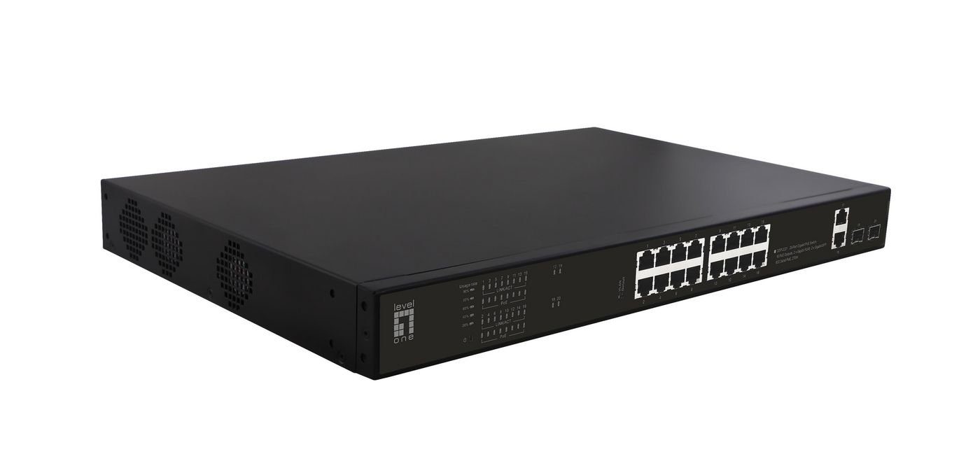 LEVELONE Switch 20x GE GEP-2021 270W 16xPo Netzwerk-Switch