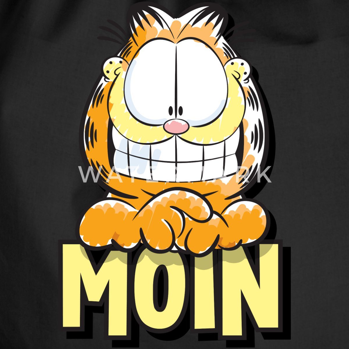 Spreadshirt Turnbeutel Garfield Moin Nordsee Ostsee Geschenk Turnbeutel (1-tlg)