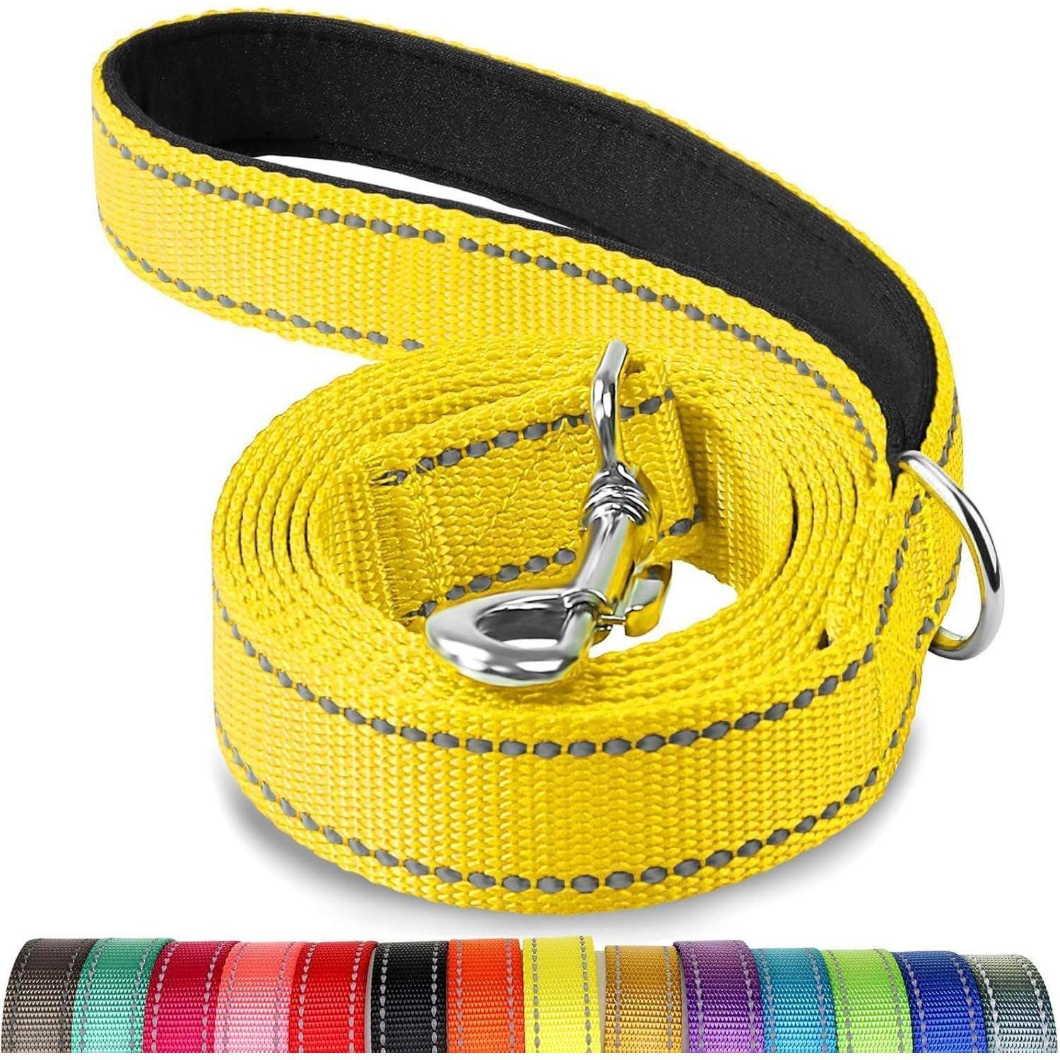 LuxusKollektion Hundeleine Hundeleine kleine Hunde reflektierend 1,5m 150x2.0 cm (1er Pack) Gelb