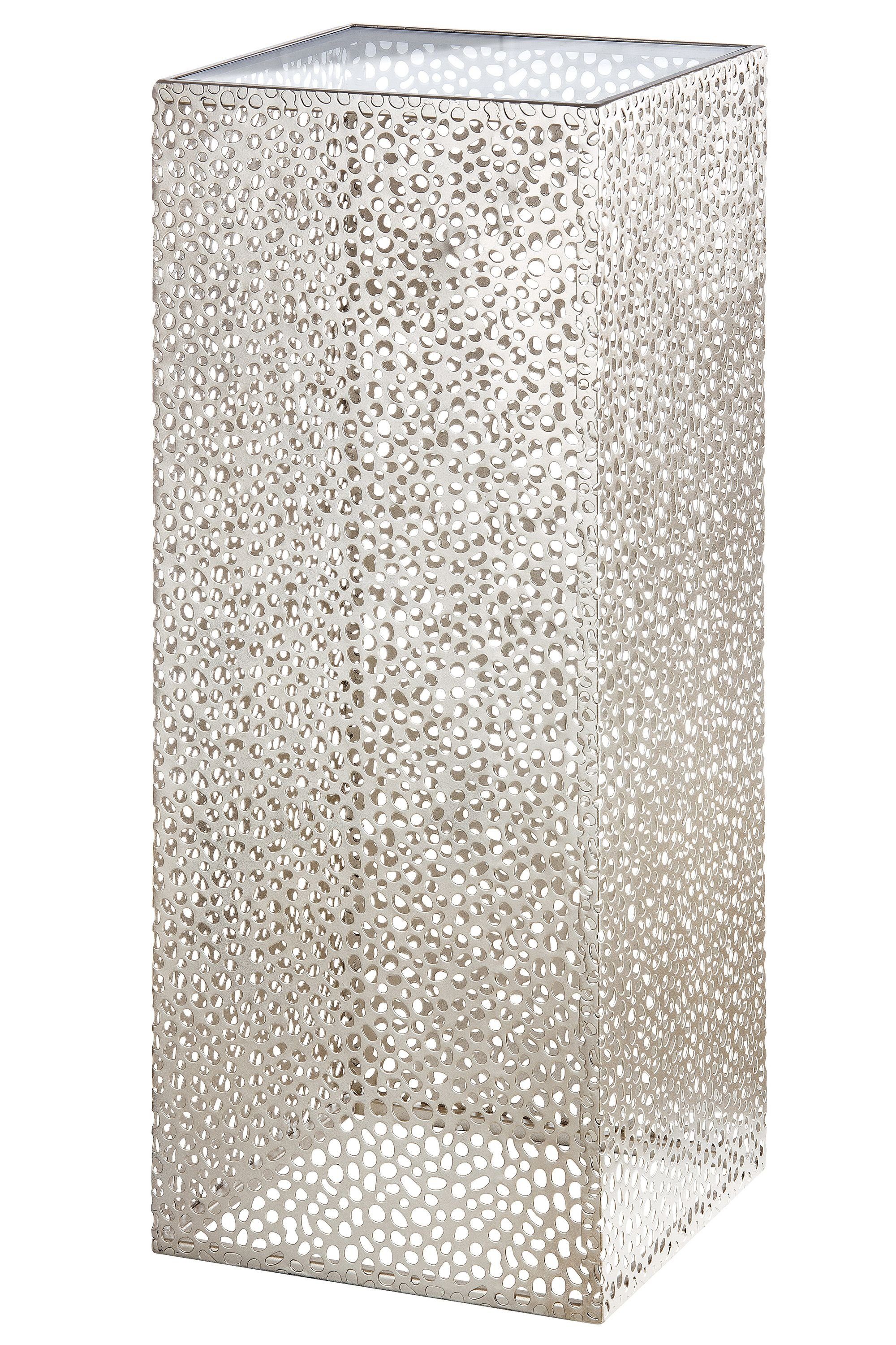 GILDE Blumentopf GILDE Säule Chico - champagner - H. 70cm x B. 27cm | Deko-Objekte