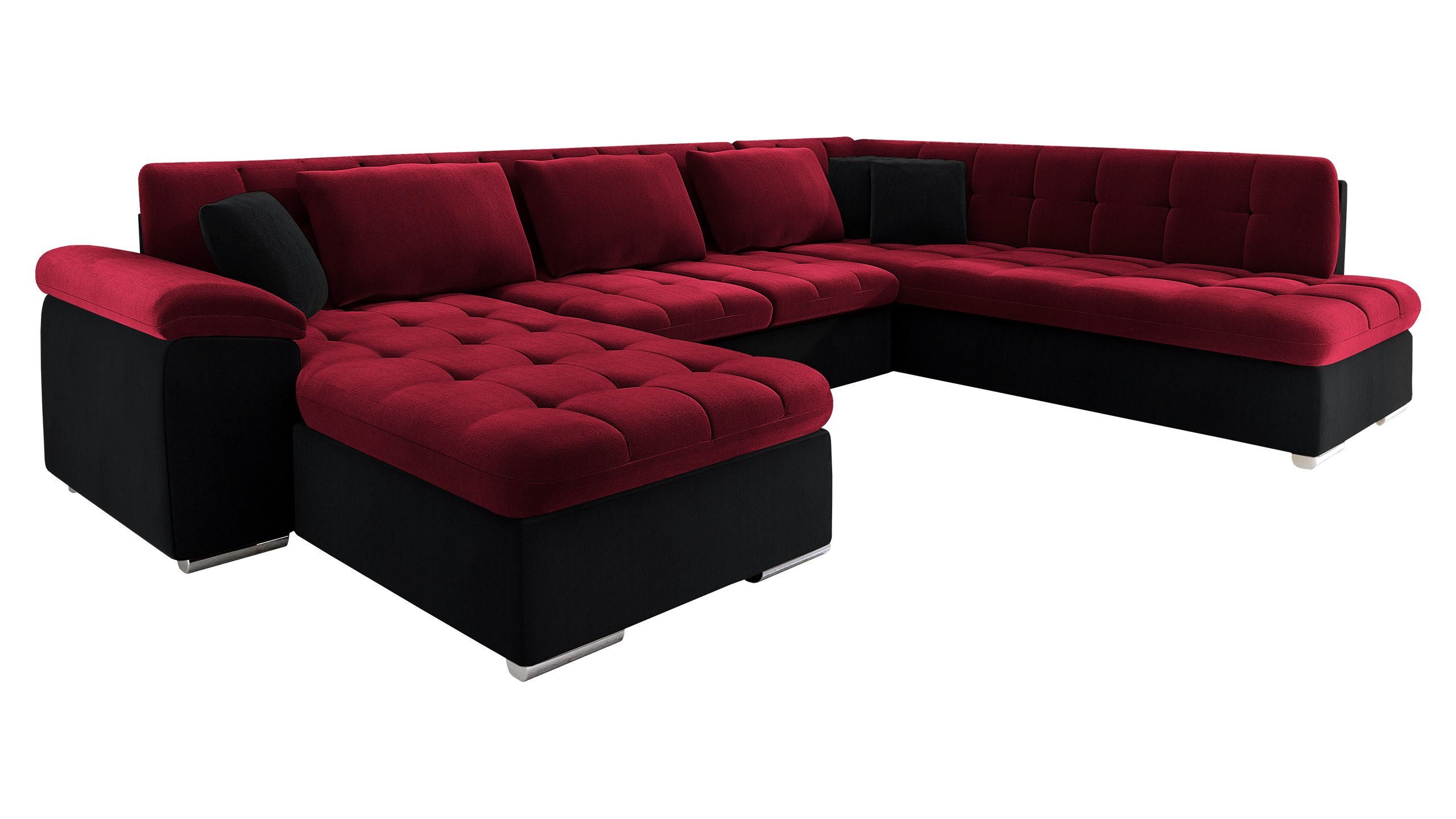 MIRJAN24 Wohnlandschaft Niko Bis, mit Bettkasten und Schlaffunktion, Kissen günstig online kaufen