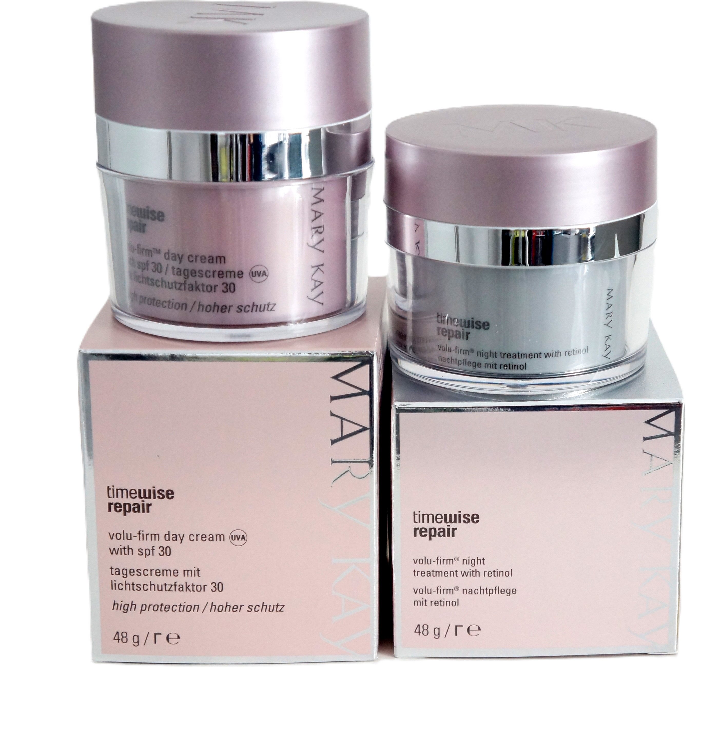 Mary Kay Gesichts-Reinigungscreme Volu Firm Tagescreme Lfs 30 & Nachtpflege mit Retinol