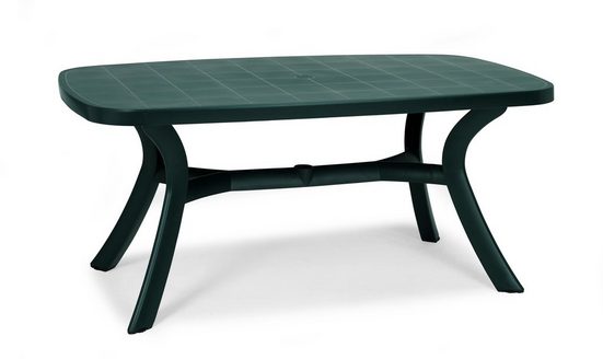 BEST Gartentisch , Kunststoff, 192x105 cm, grün OTTO