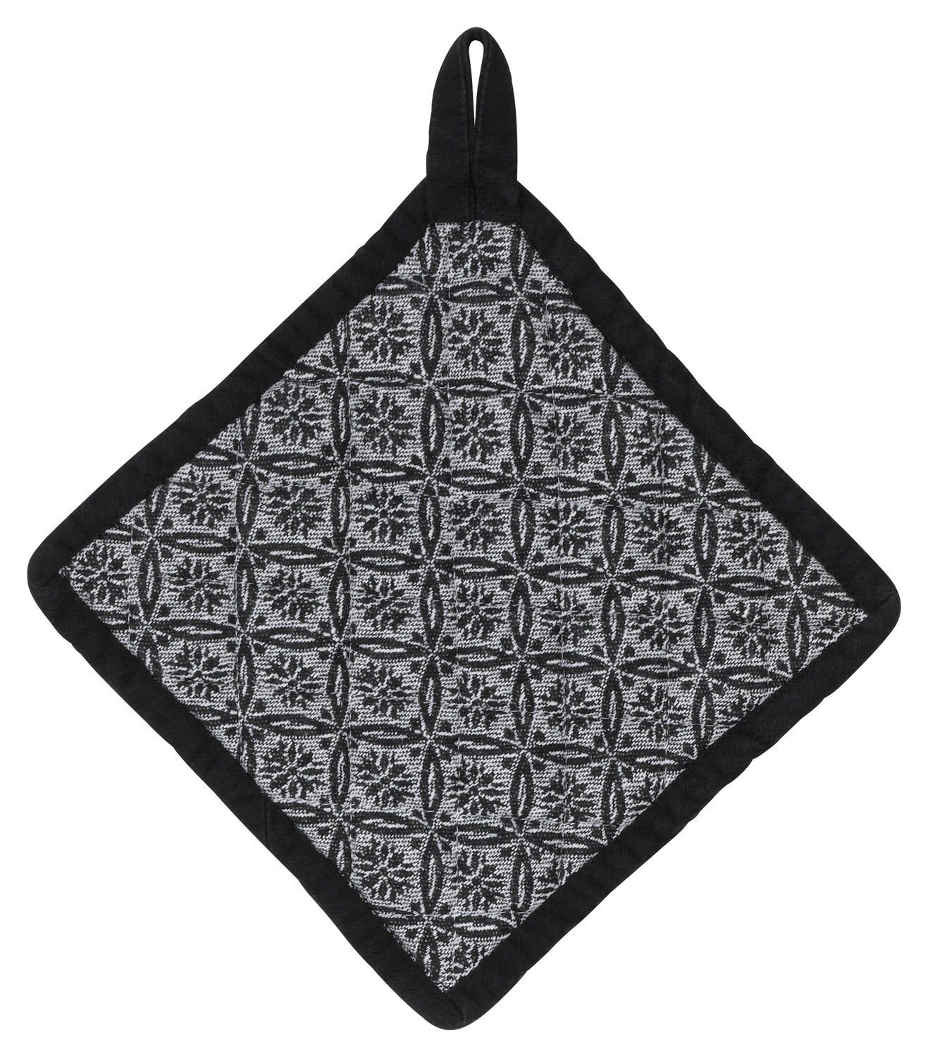 kela Topflappen Topflappen GIANNA, Schwarz, B 20 cm, L 20 cm