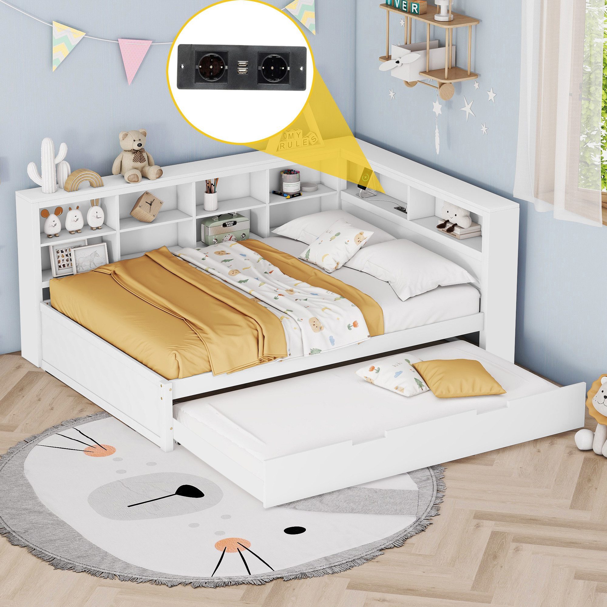 HAUSS SPOLE Schlafsofa 140x200 mit ausziehbarem günstig online kaufen