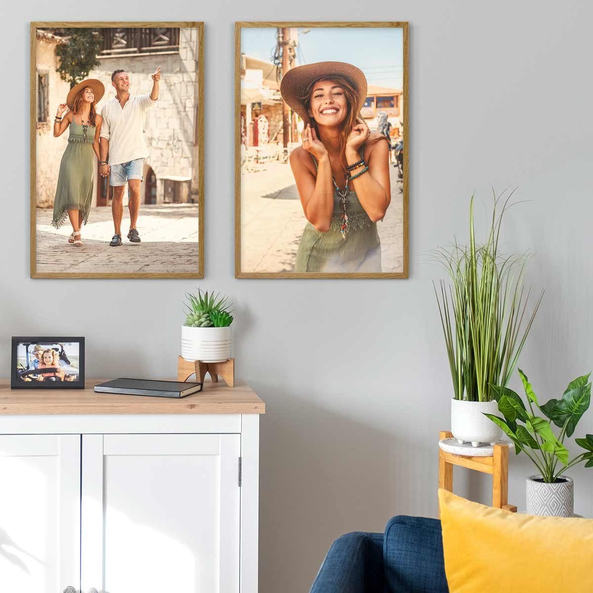 PHOTOLINI Bilderrahmen 2er Set Massivholz-Rahmen Modern günstig online kaufen