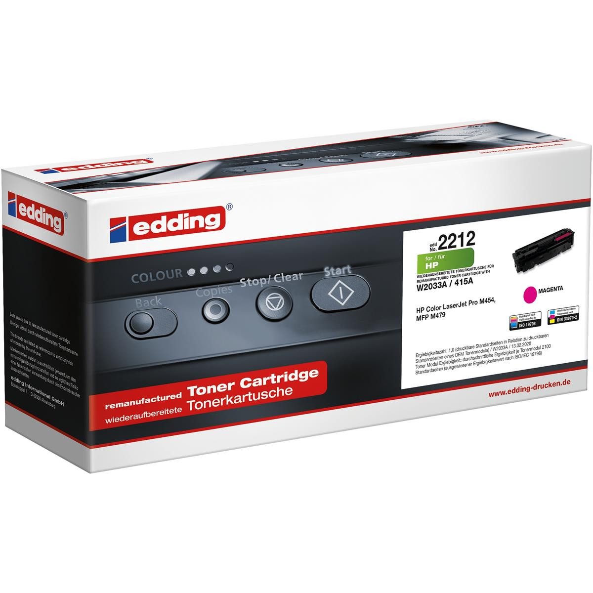 edding Tonerkartusche edding EDD-2212 magenta Toner kompatibel zu HP 415A (W2033A)