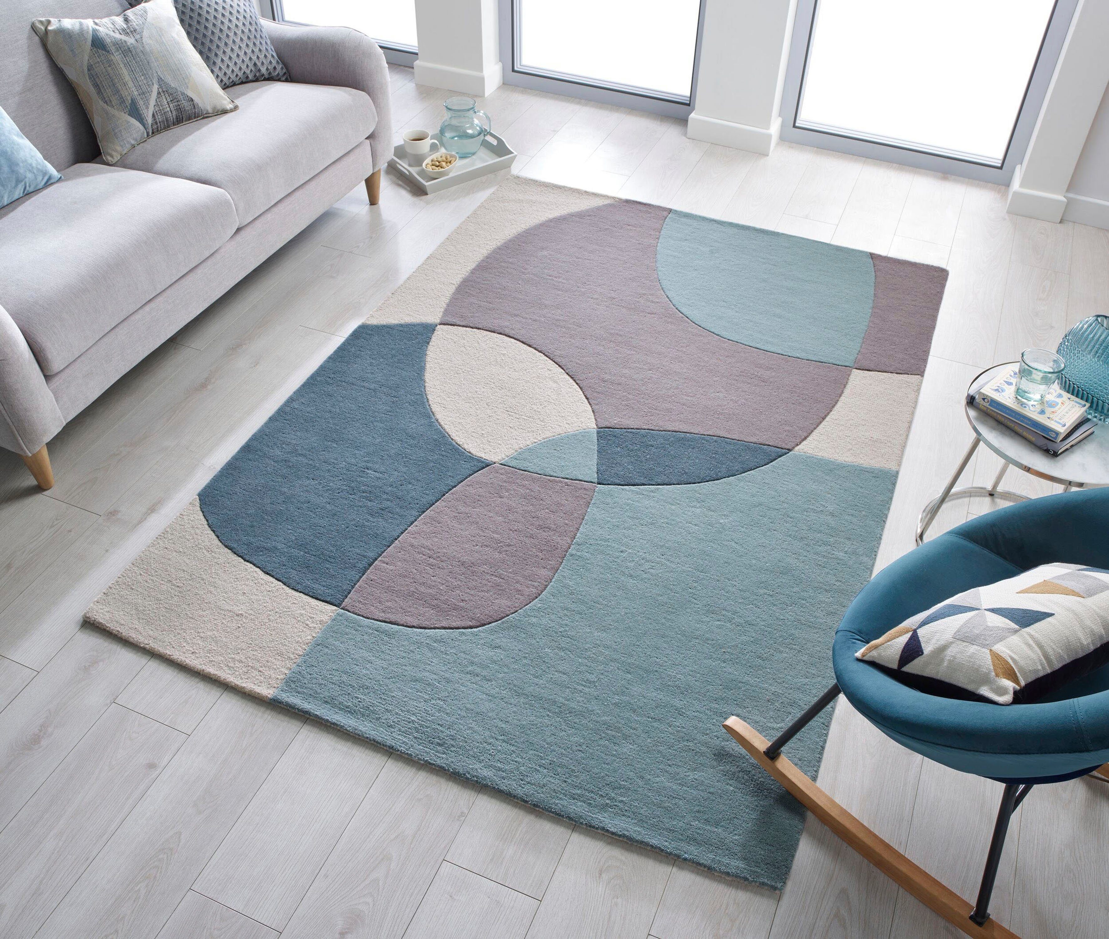 FLAIR RUGS Wollteppich Glow, rechteckig, Höhe: günstig online kaufen