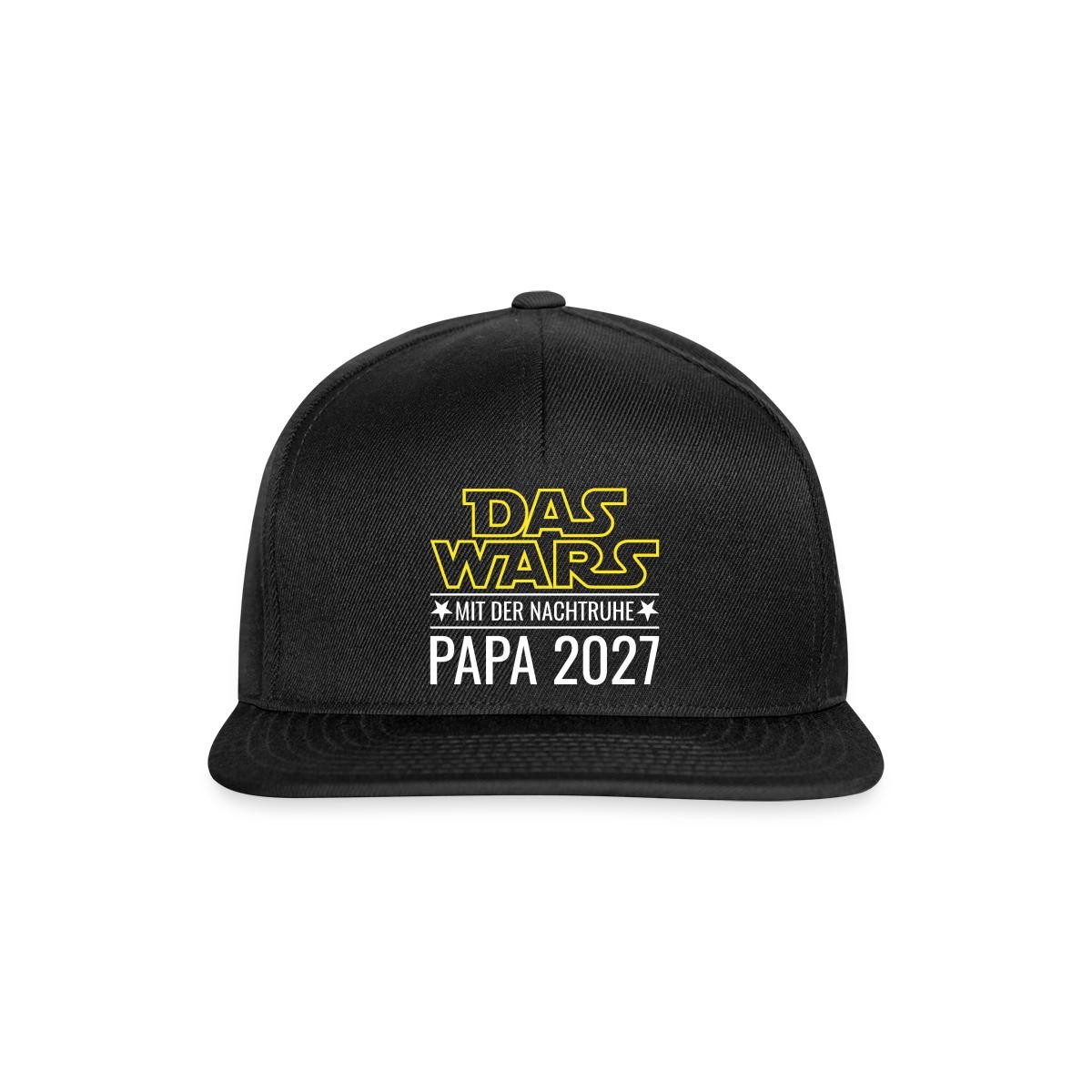 Spreadshirt Snapback Cap Das Wars Mit Der Nachtruhe Papa 2027 Snapback Cap (1-St)