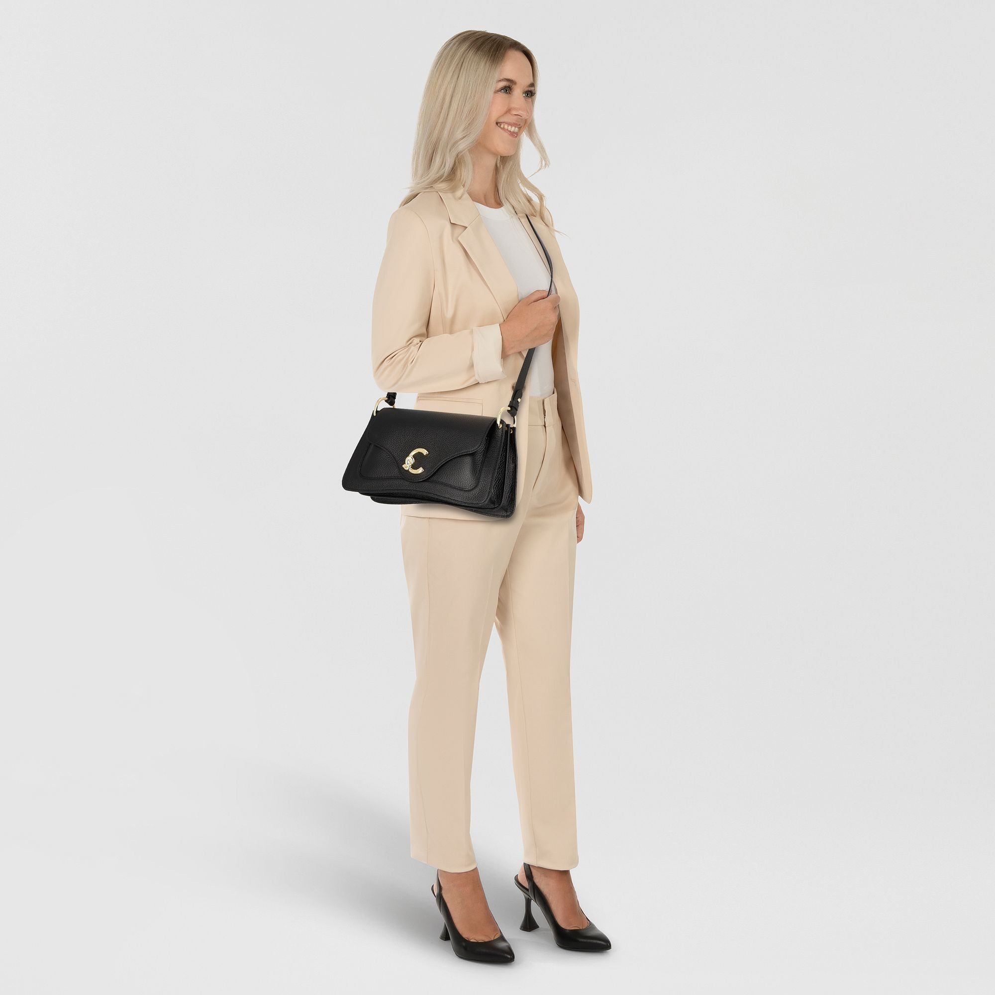 COCCINELLE Schultertasche C-Me, Leder