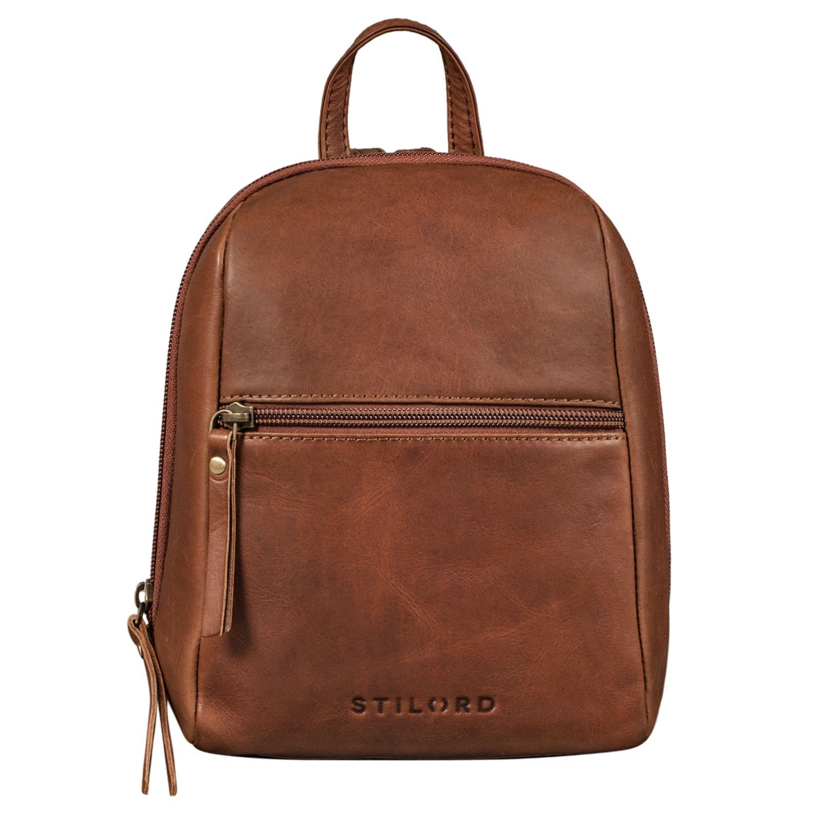 STILORD Cityrucksack "Lia" Mini Rucksack Damen Leder – Bild 3 von 5