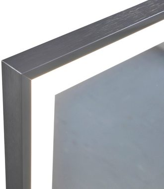 Vasner Infrarotheizung Zipris S LED 900, 900 W, Spiegelheizung mit Titan-Rahmen und Licht